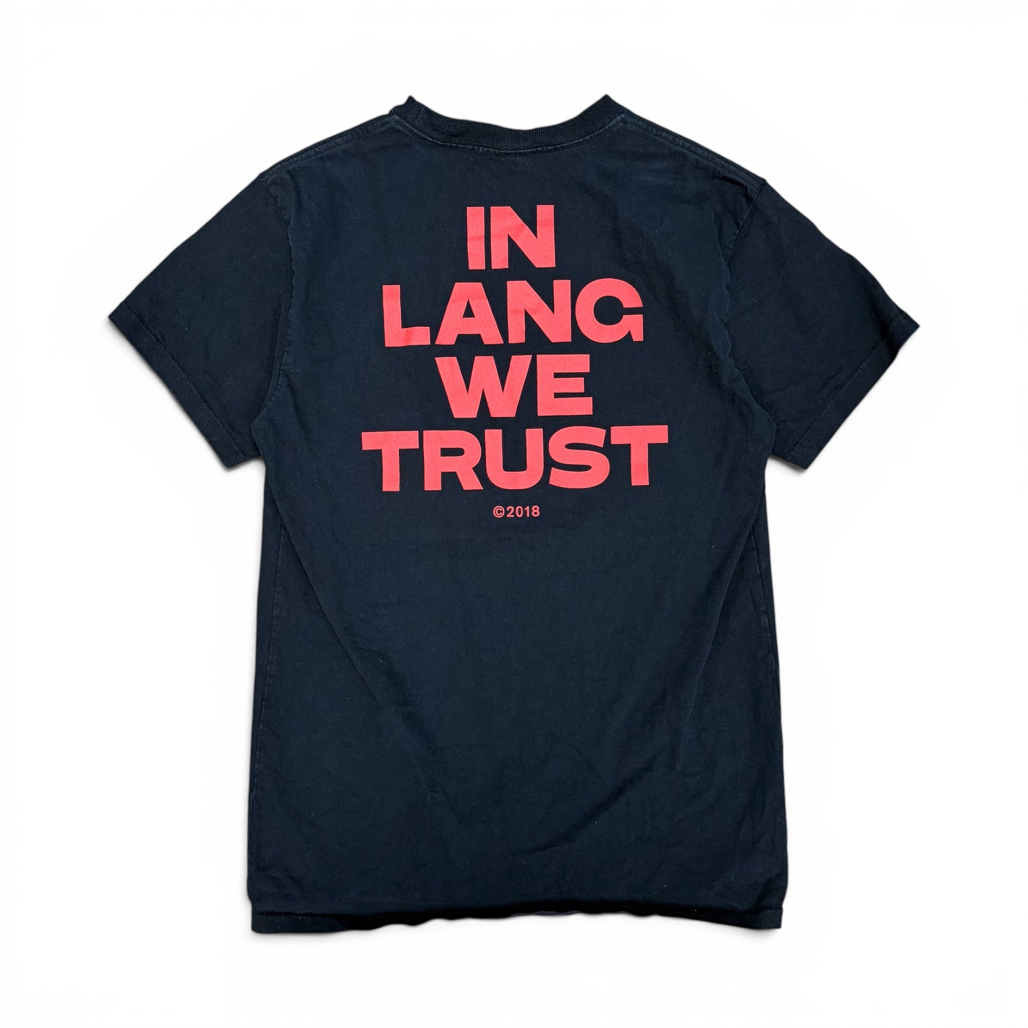 Helmut Lang “In Lang We Trust” Tee Black (2018)
