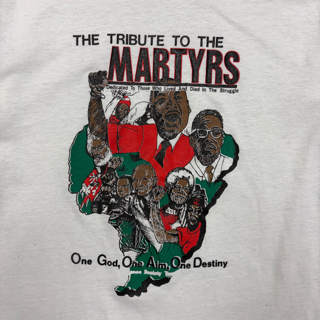 Vintage “Tribute to the Martyrs” African Symbolism Tee White