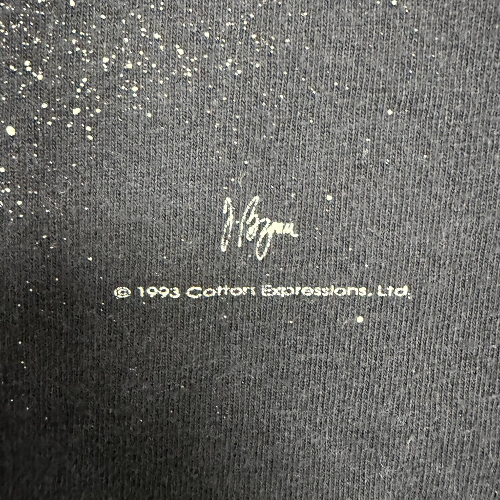 1993 Albert Einstein Glow in The Dark Tee Black