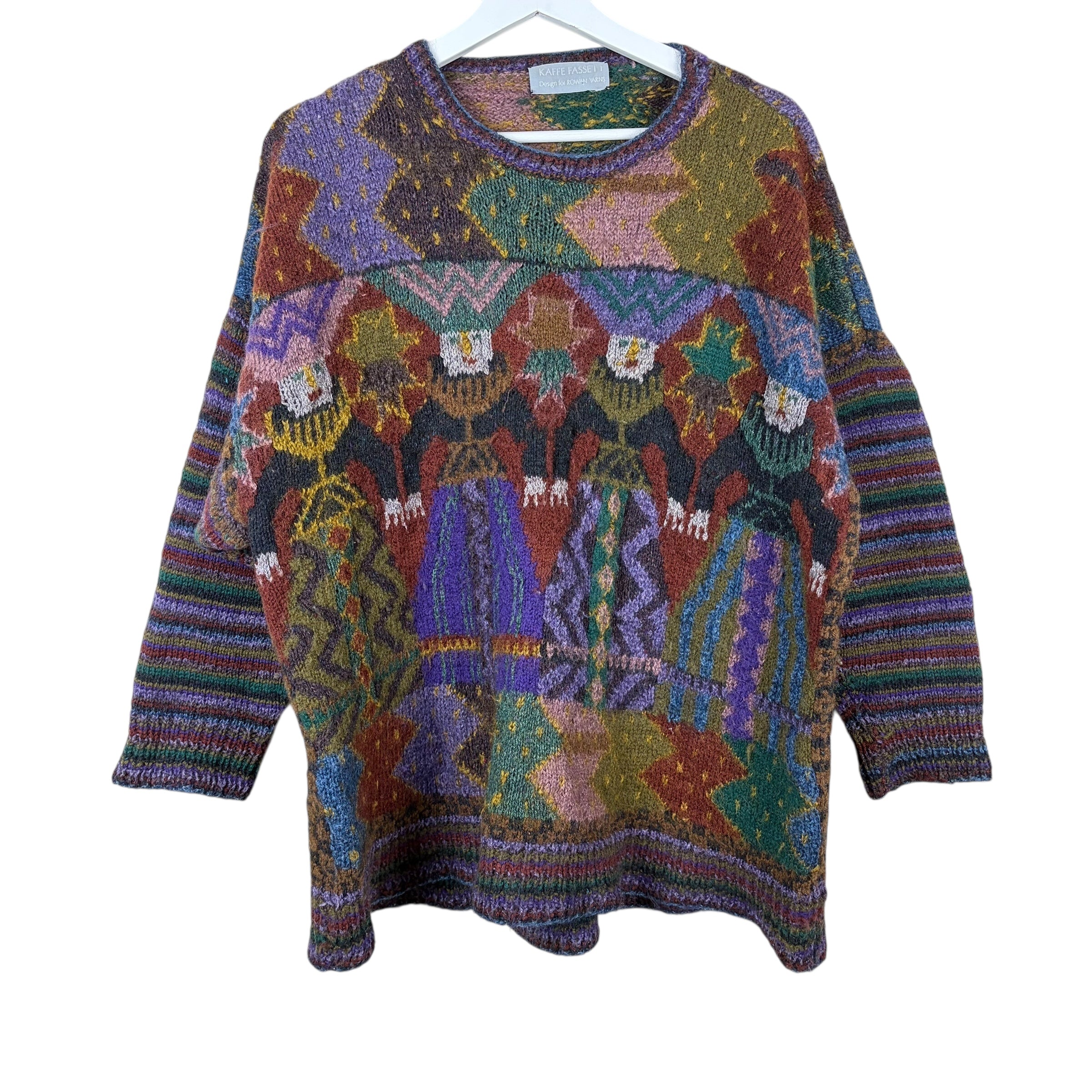 Vintage Kaffe Fassett Ladies Dress Print Knit