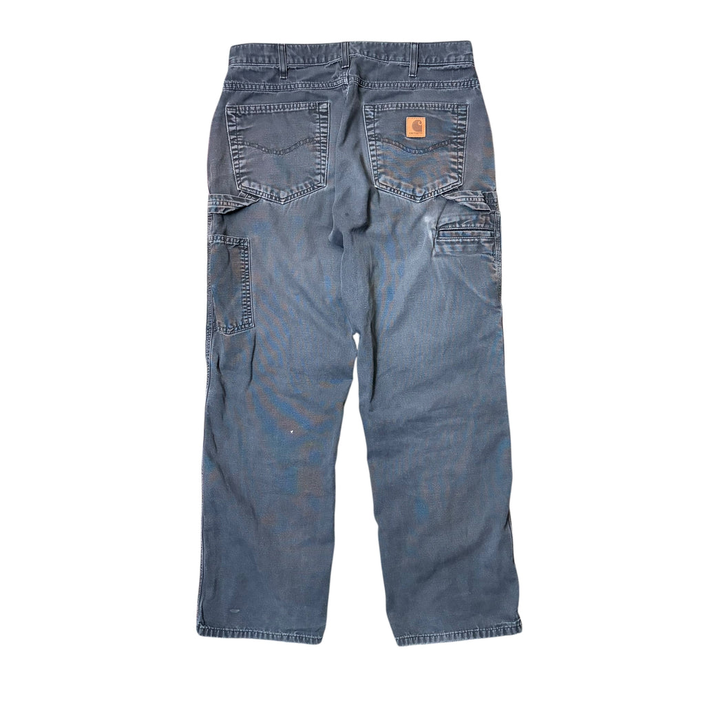 Vintage Carhartt Loose Fit Carpenter Pants Faded Black