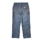 Vintage Carhartt Loose Fit Carpenter Pants Faded Black