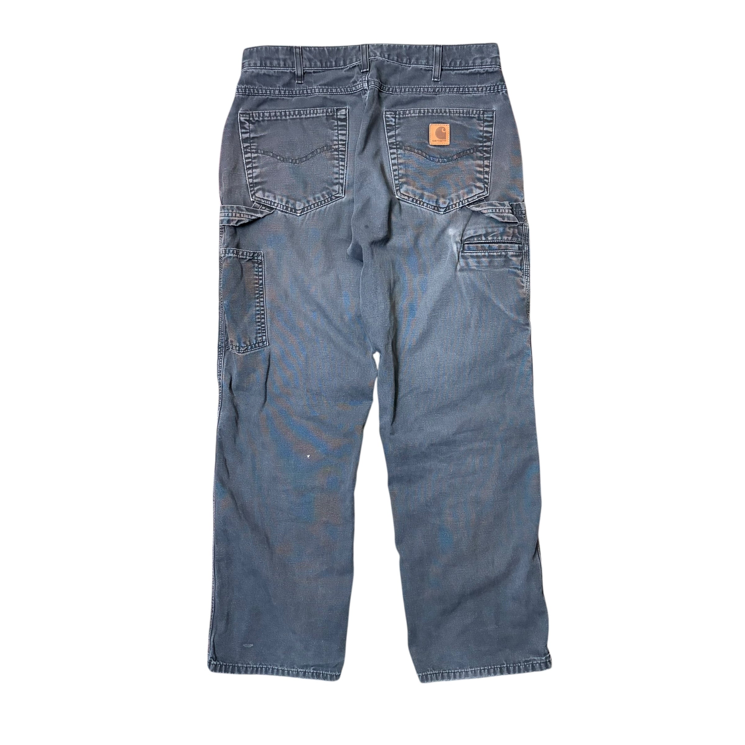 Vintage Carhartt Loose Fit Carpenter Pants Faded Black