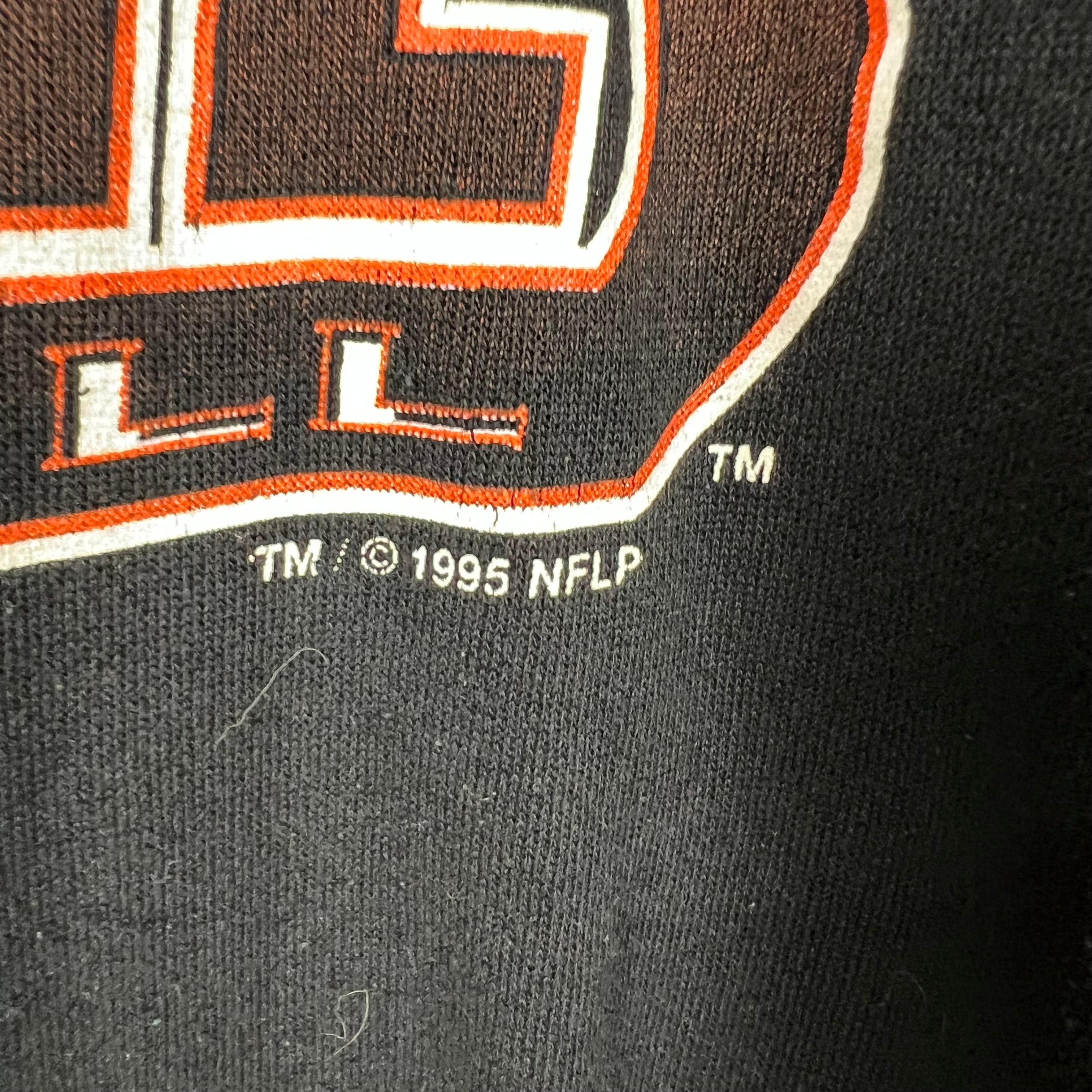 1995 Competitor NFL Cincinnati Bengals Logo Spellout Crewneck Black