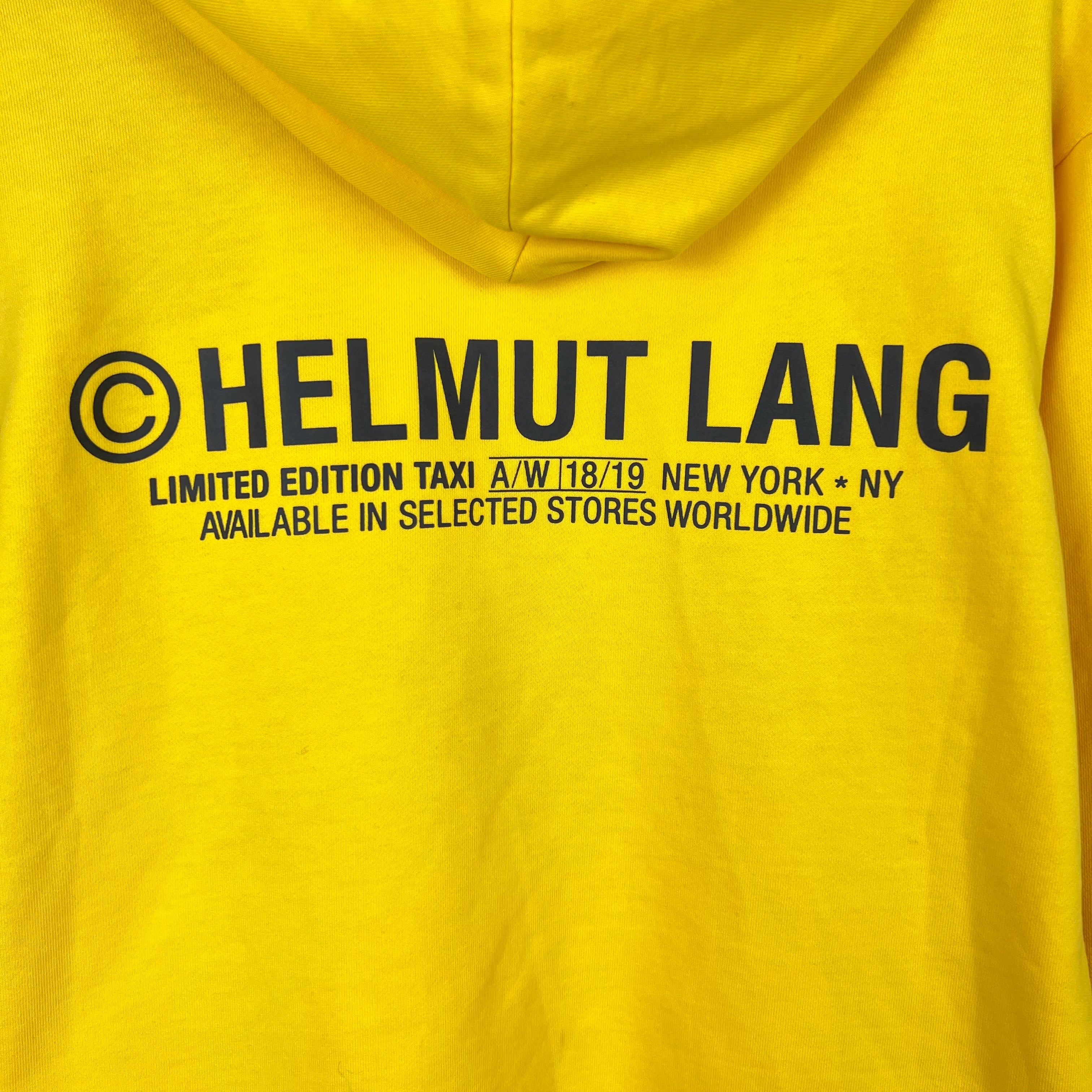 Helmut Lang Limited Edition “Taxi” Hoodie Yellow Gold