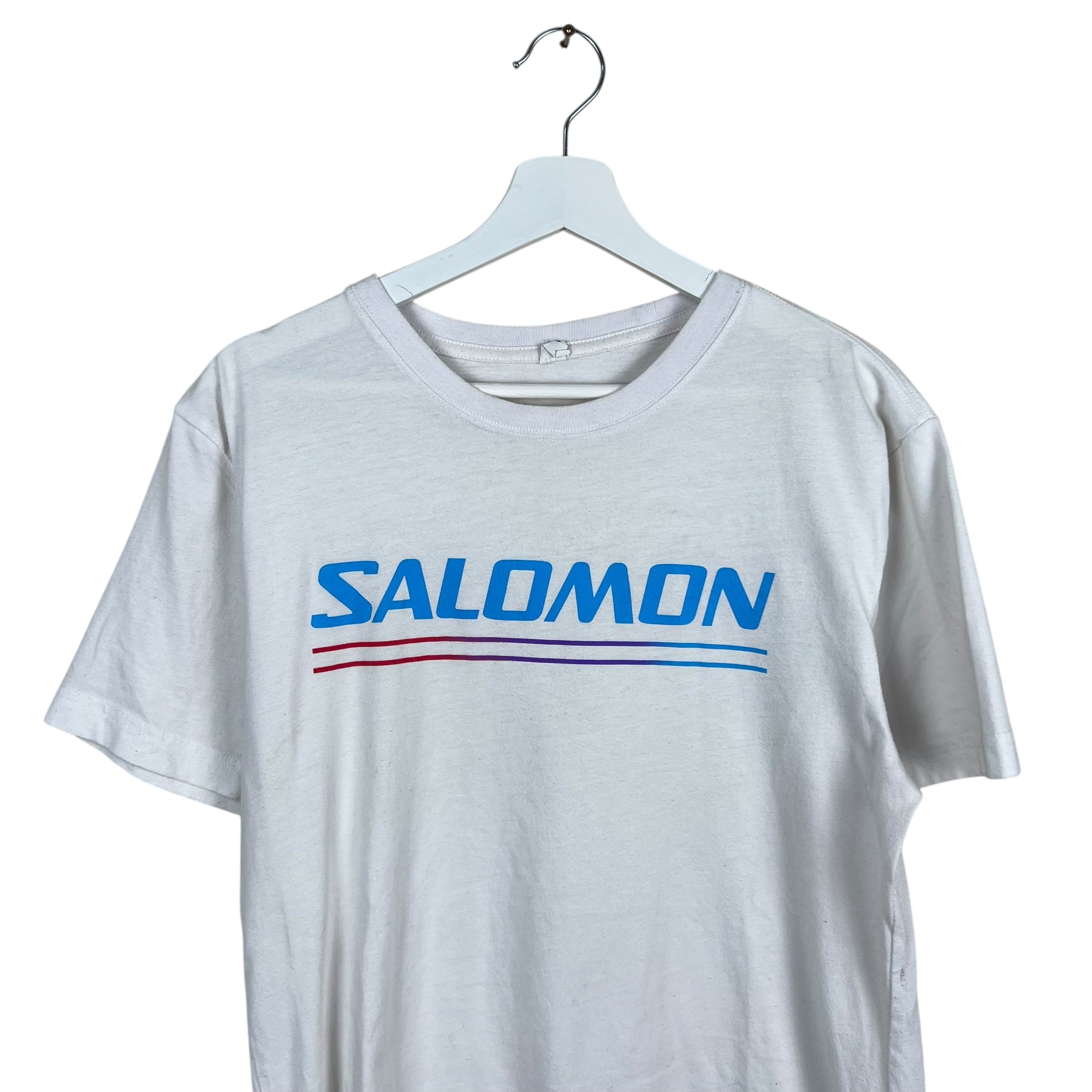Vintage Salomon Spellout Logo Tee White