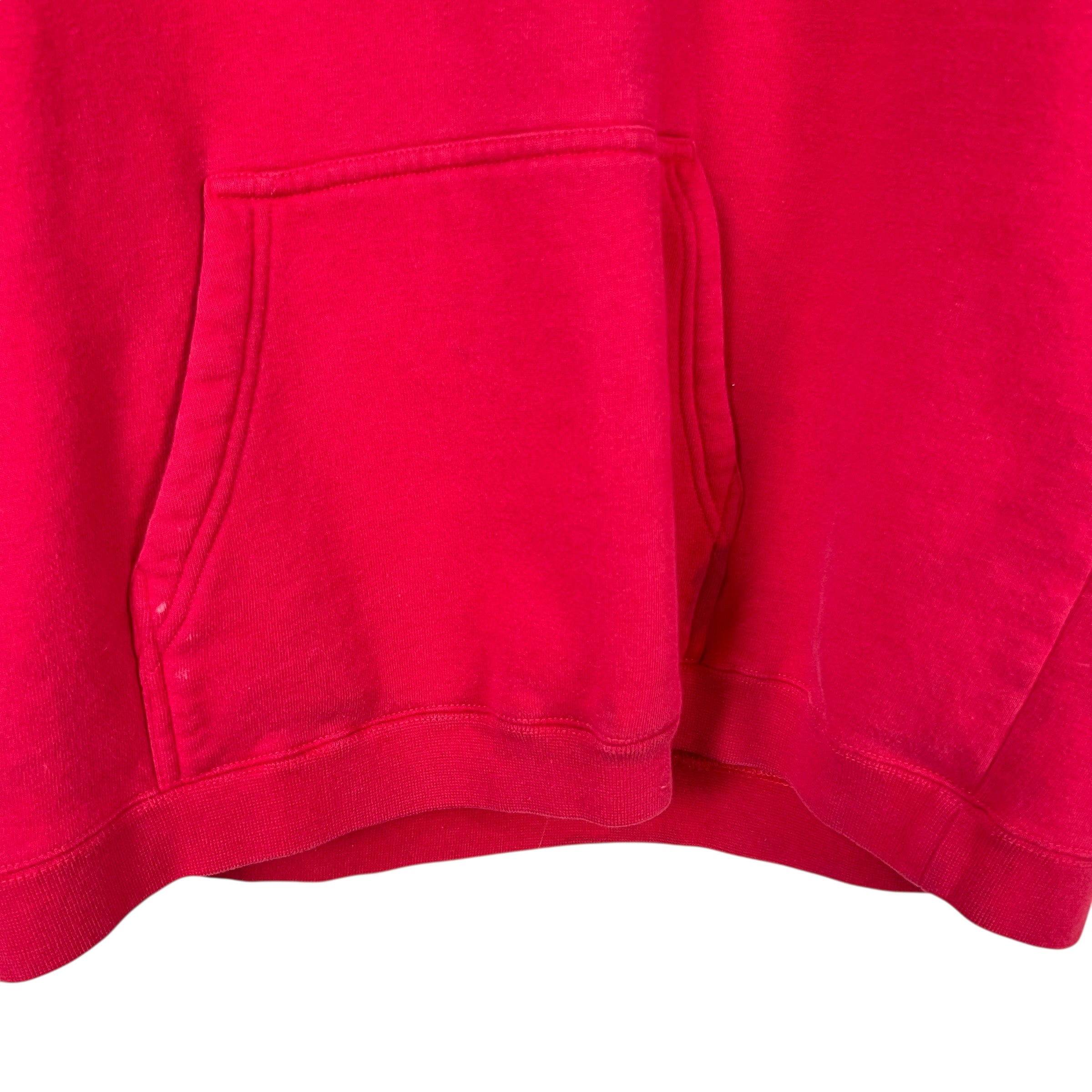 Vintage No Fear Youth Flaming Spade Hoodie Chilli Red