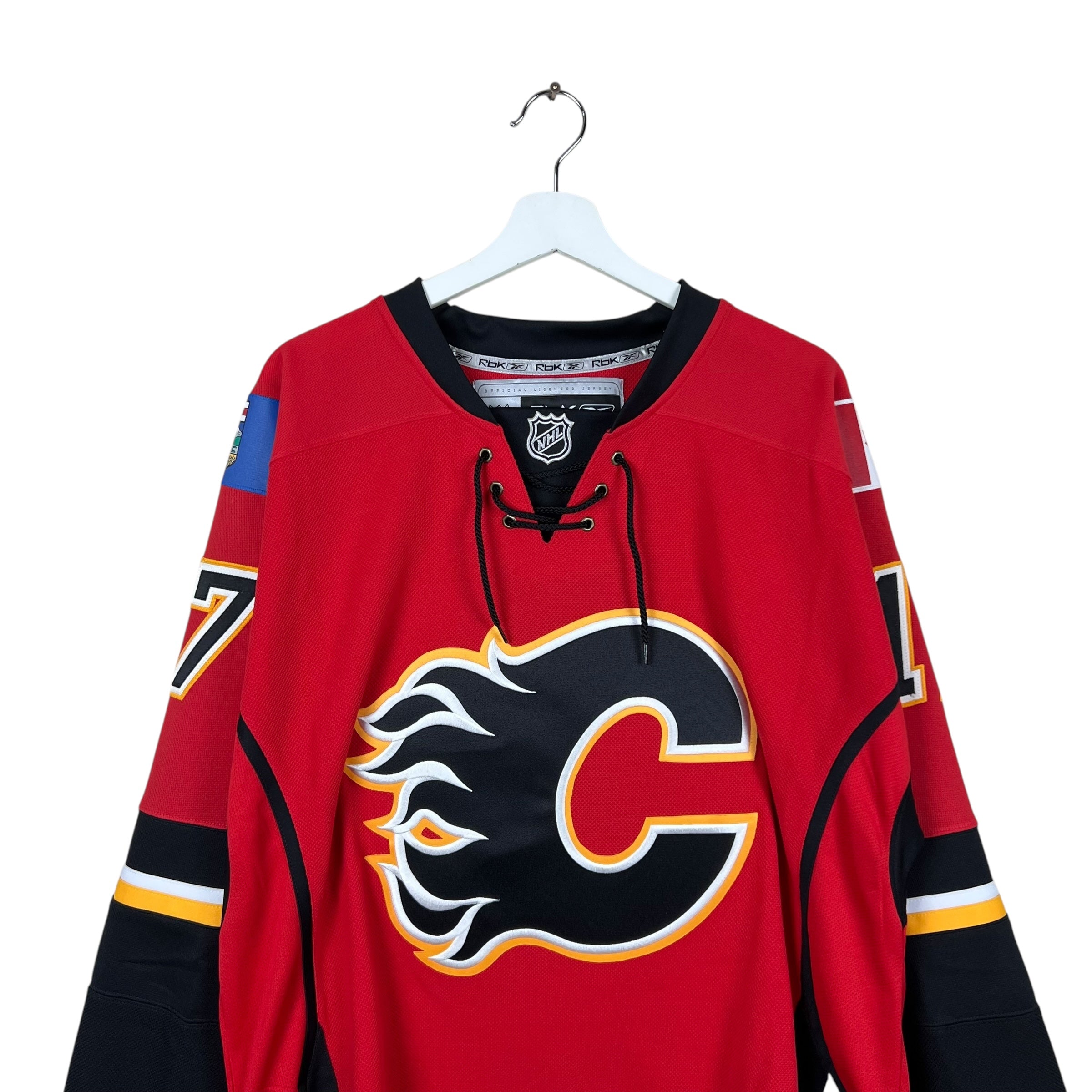 2007 Reebok Calgary Flames Rene Bourque Away Jersey