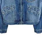 Vintage Ralph Lauren Jeans Co. Women’s Zip Up Denim Jacket Dark Wash