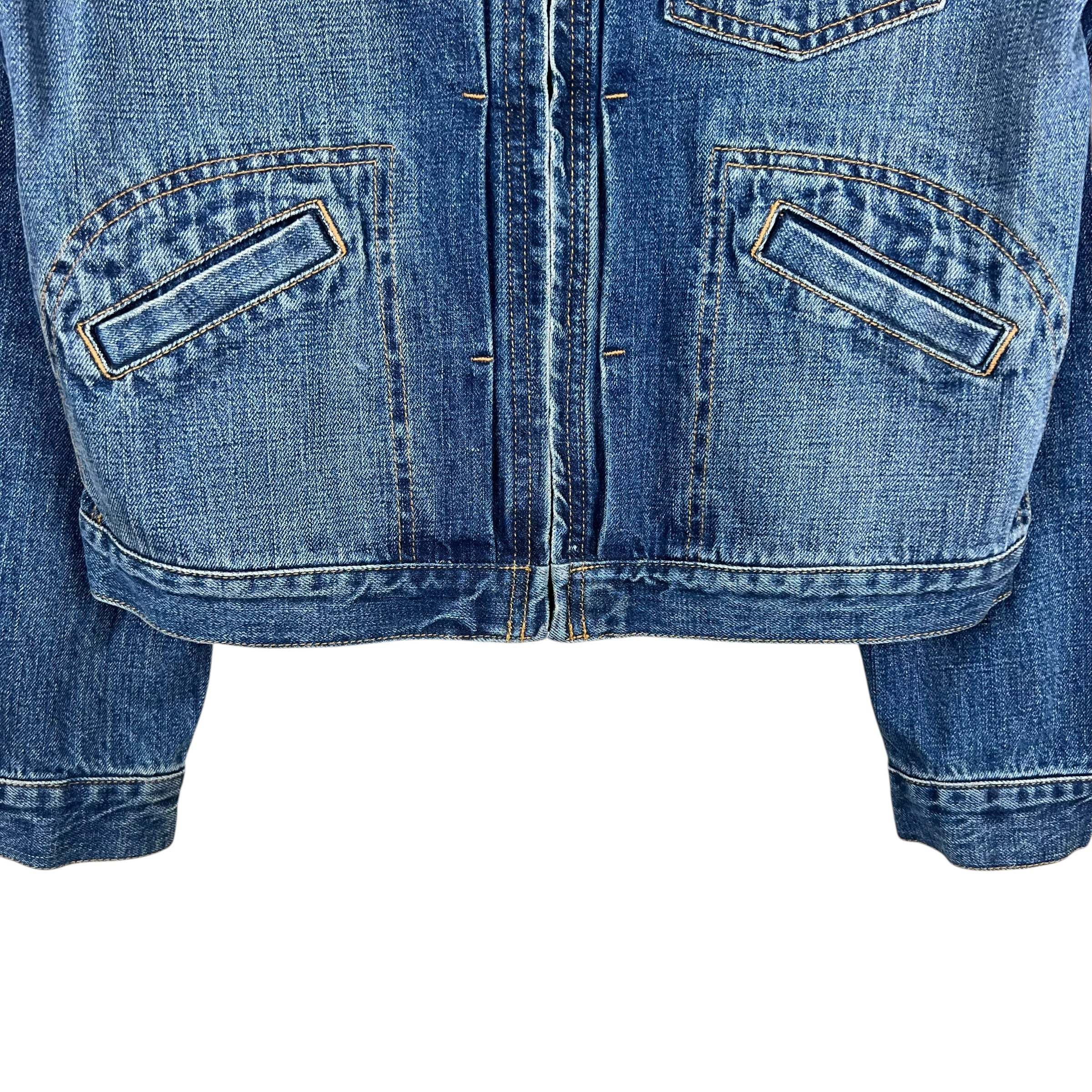 Vintage Ralph Lauren Jeans Co. Women’s Zip Up Denim Jacket Dark Wash