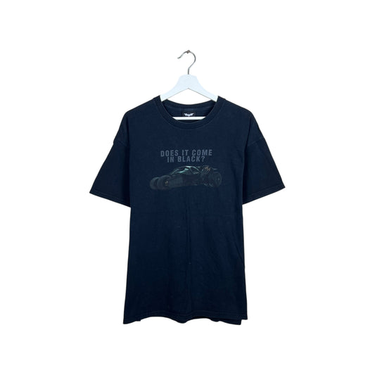 2005 Batman Begins “Does It Come In Black?” Movie Promo Tee Black