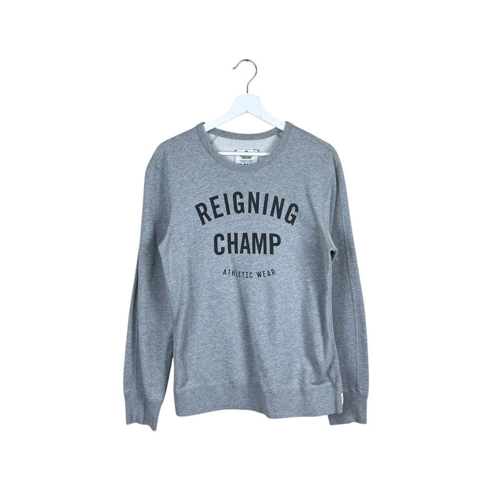 Reigning Champ Arc Spellout Crewneck Heather Grey