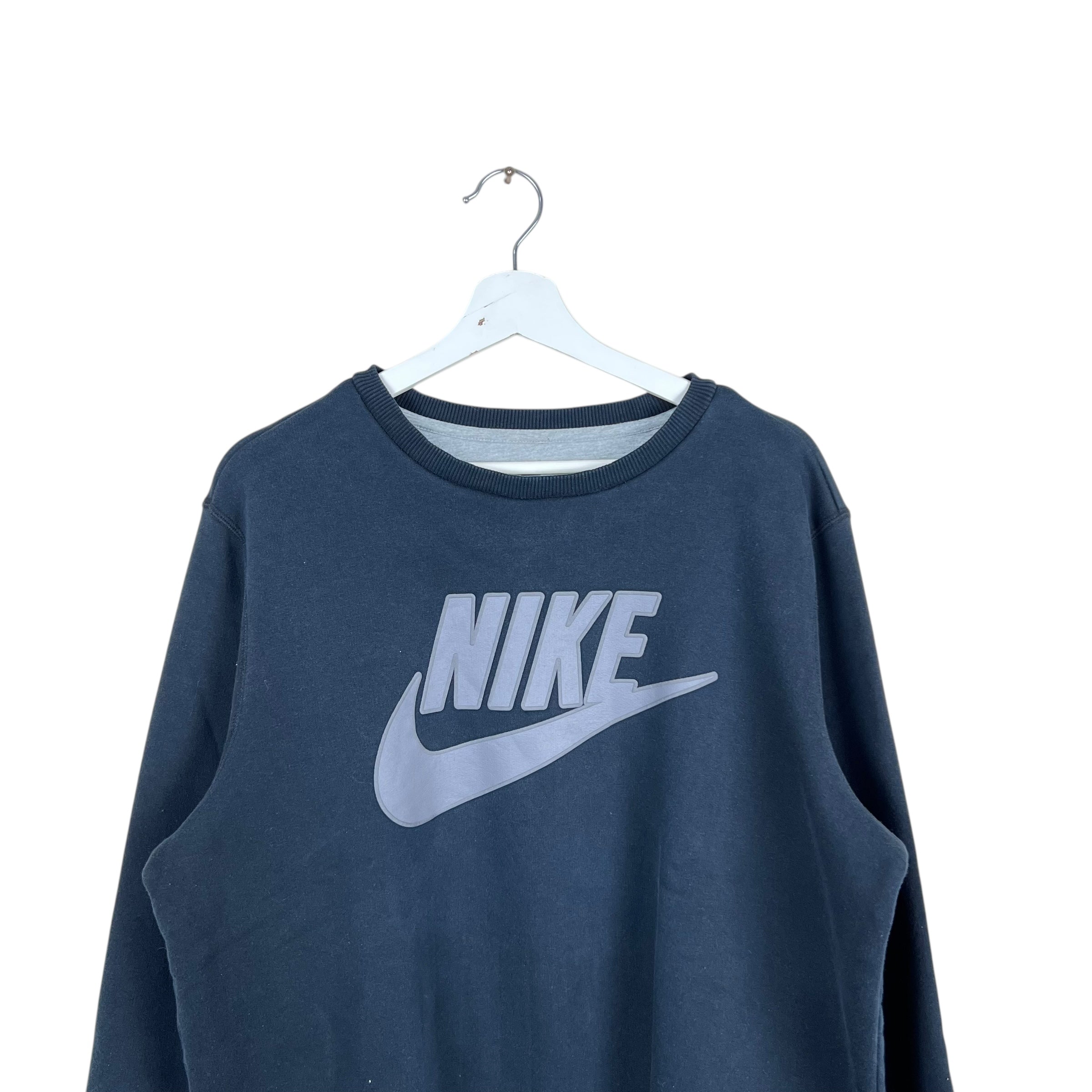 Vintage Y2K Nike Big Logo Crewneck Black