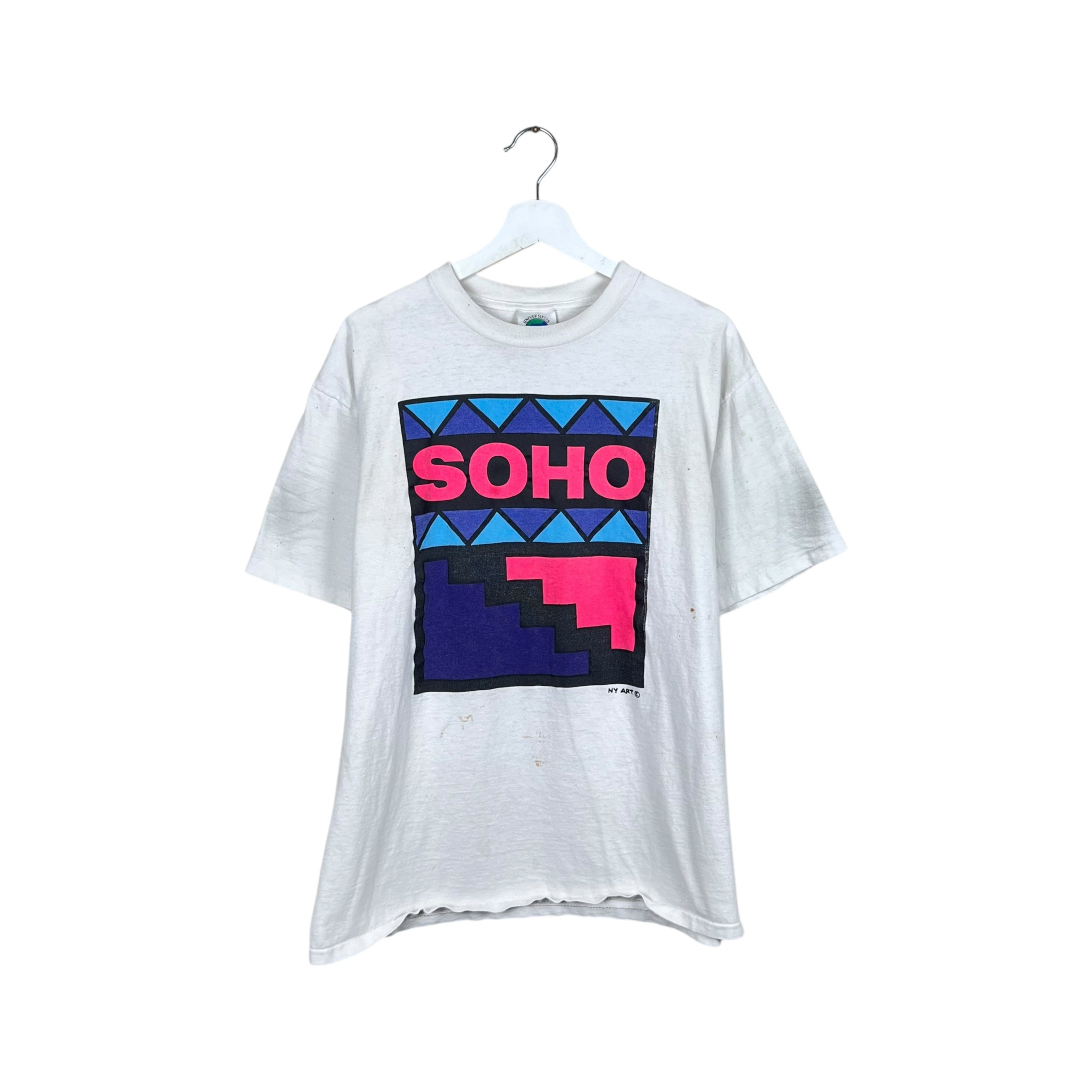 Vintage NY Art SOHO Tee White