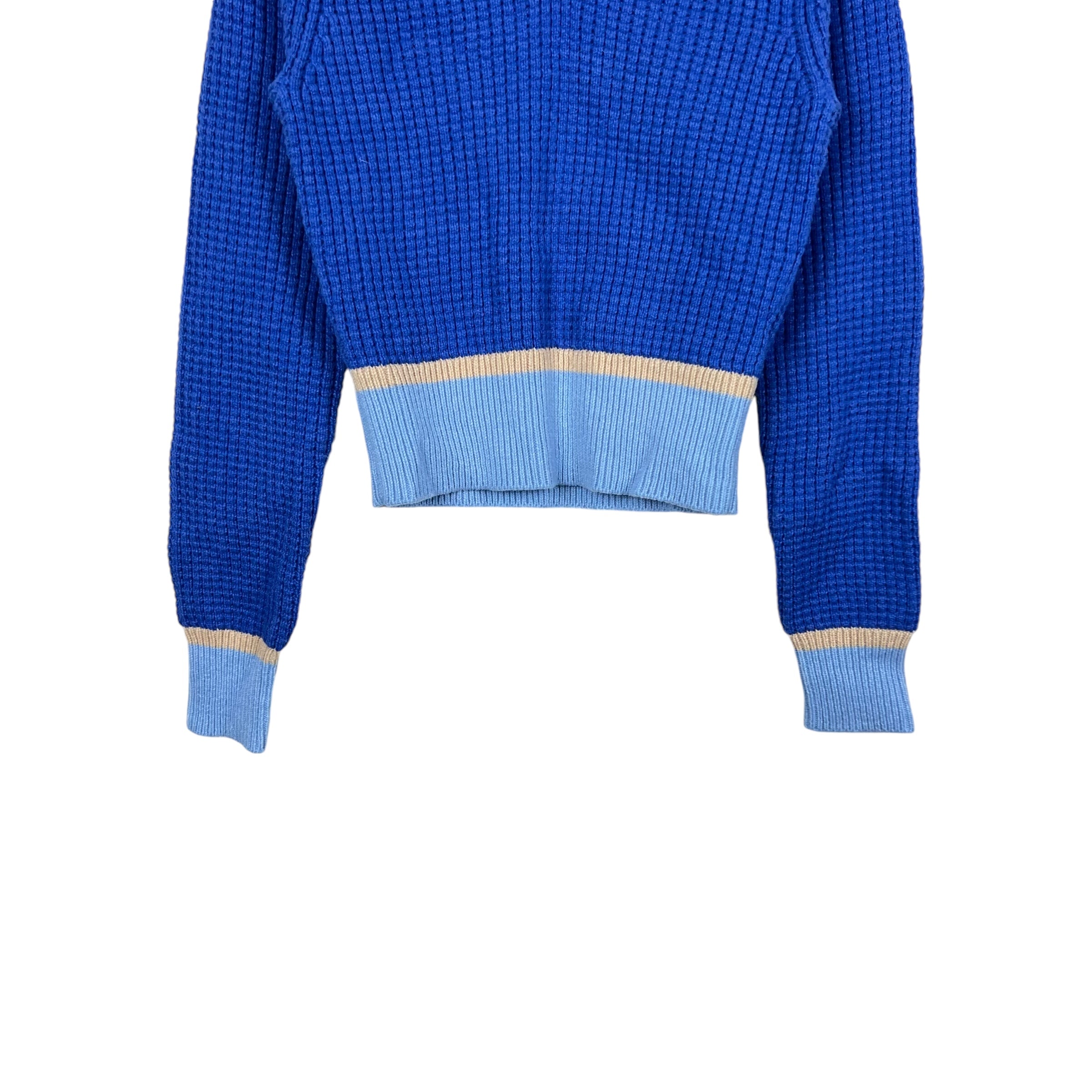 Marni x Uniqlo Popcorn V-Neck Knit Blue