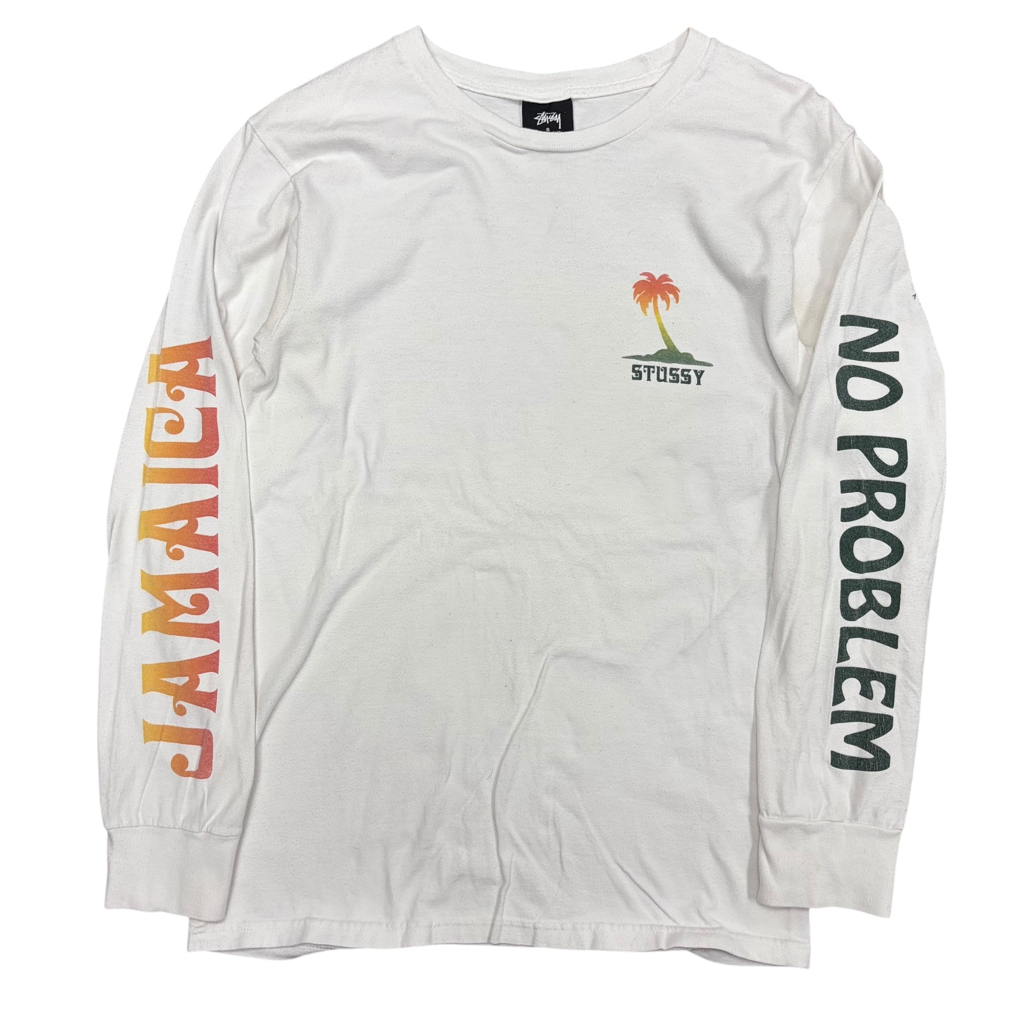 Stussy Jamaica No Problem Longsleeve White