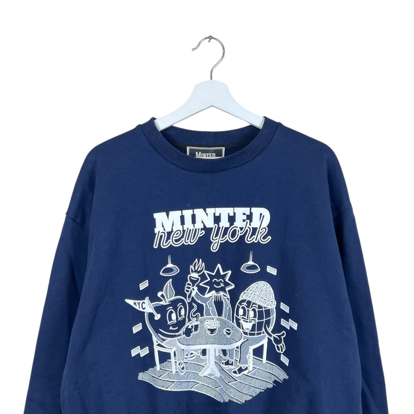 Minted New York Cafe Crewneck Navy