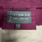 1980’s Givenchy Two Tone Full Zip Jacket Burgundy/Cream