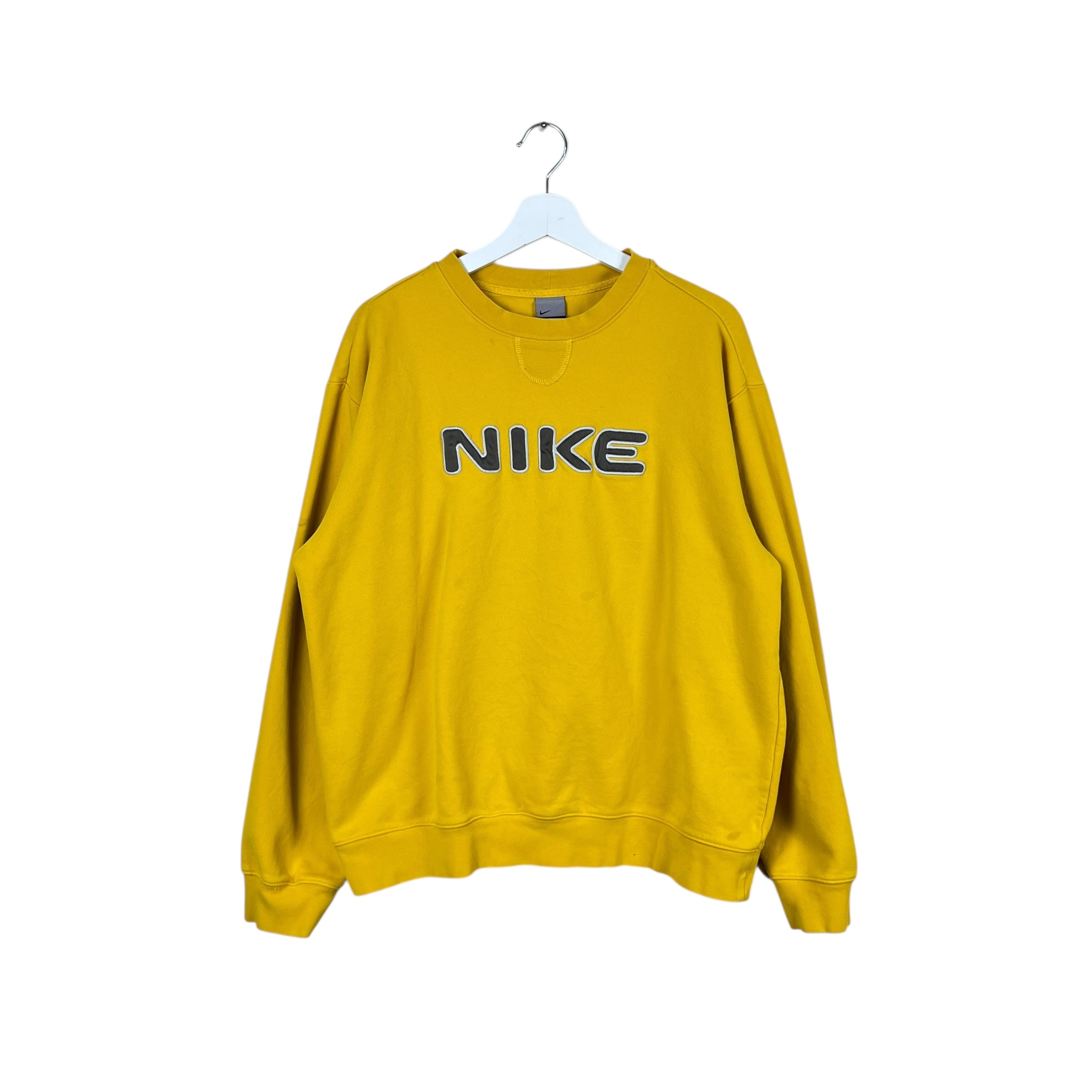 Vintage Y2K Nike Spellout Crewneck Banana Yellow