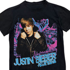 Vintage Justin Bieber “My World” Tour Tee Black