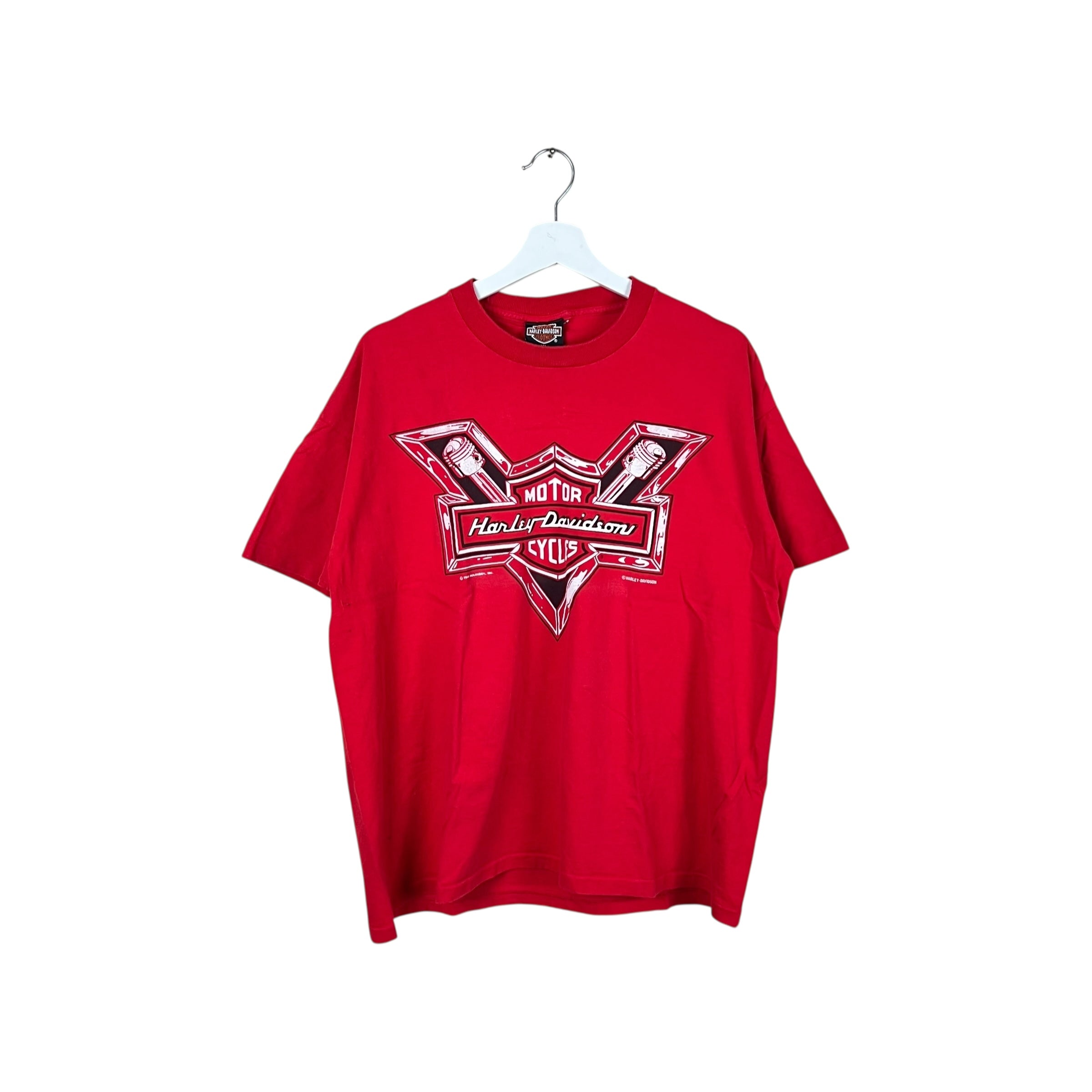 1989 Harley Davidson Hartford, CT Eagle Tee Red