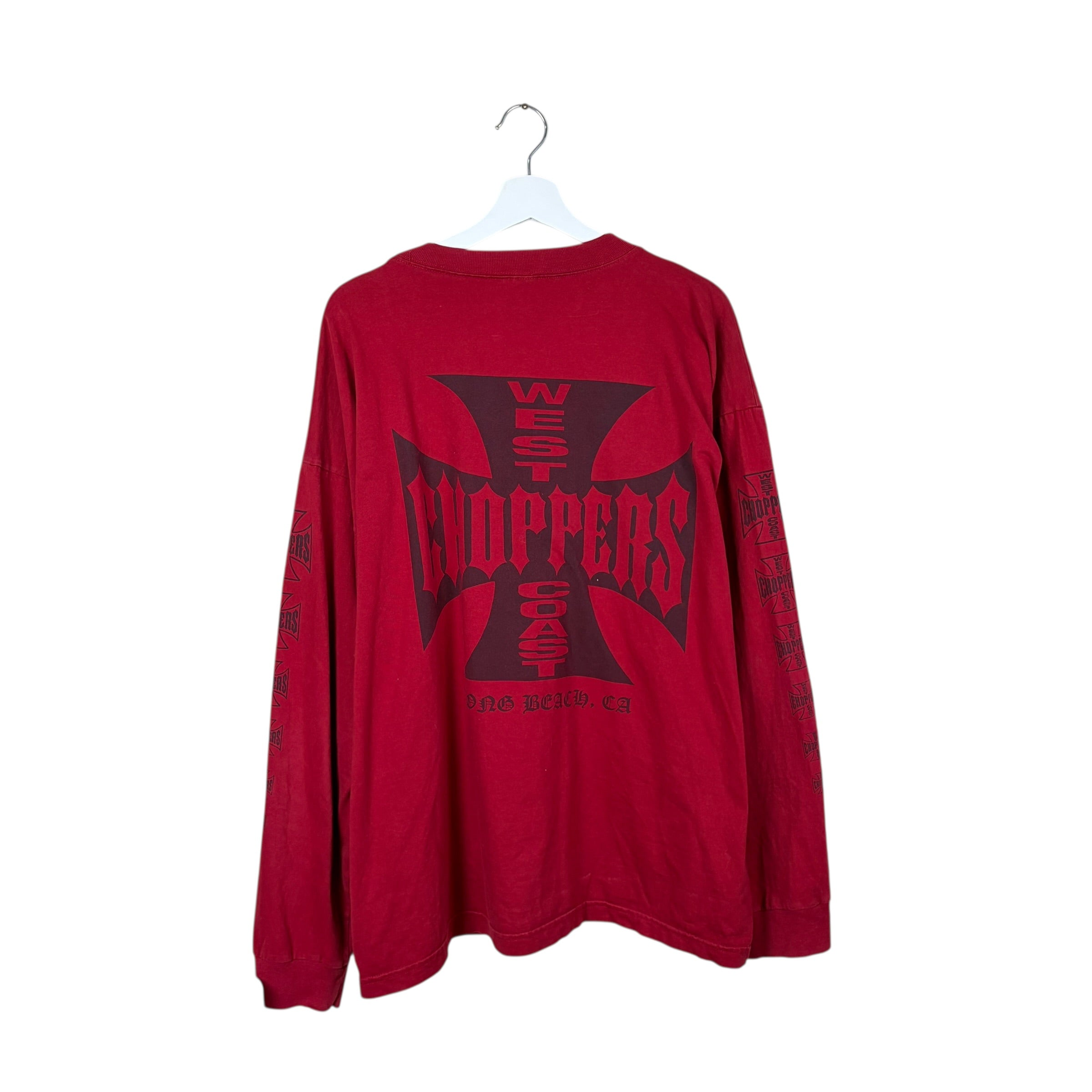 Vintage West Coast Choppers Longsleeve Maroon
