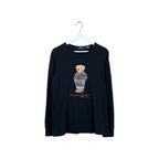 Polo By Ralph Lauren Holiday Teddy Bear Longsleeve Black