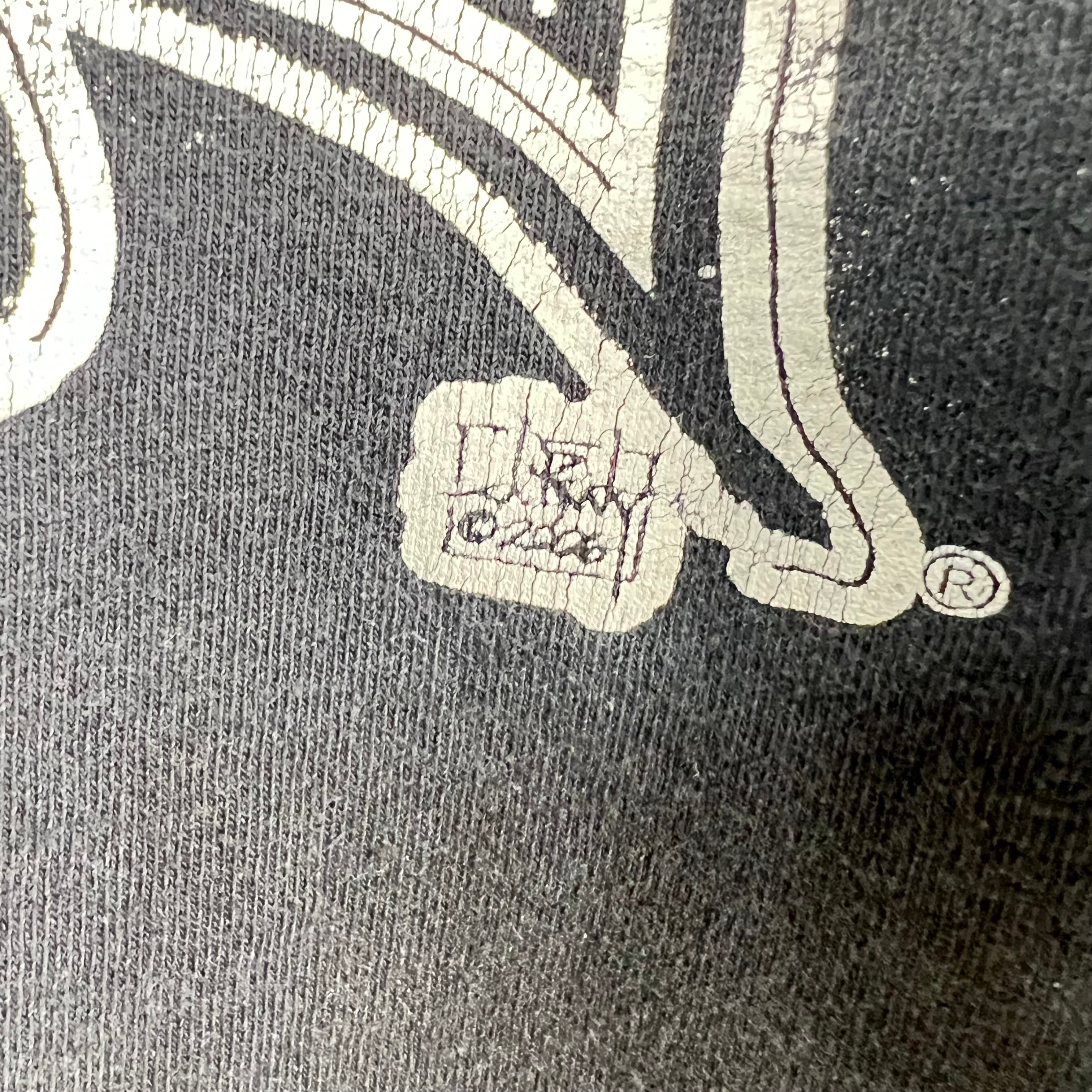 Vintage West Coast Choppers Bandana Skulls Cut Off Tee Black