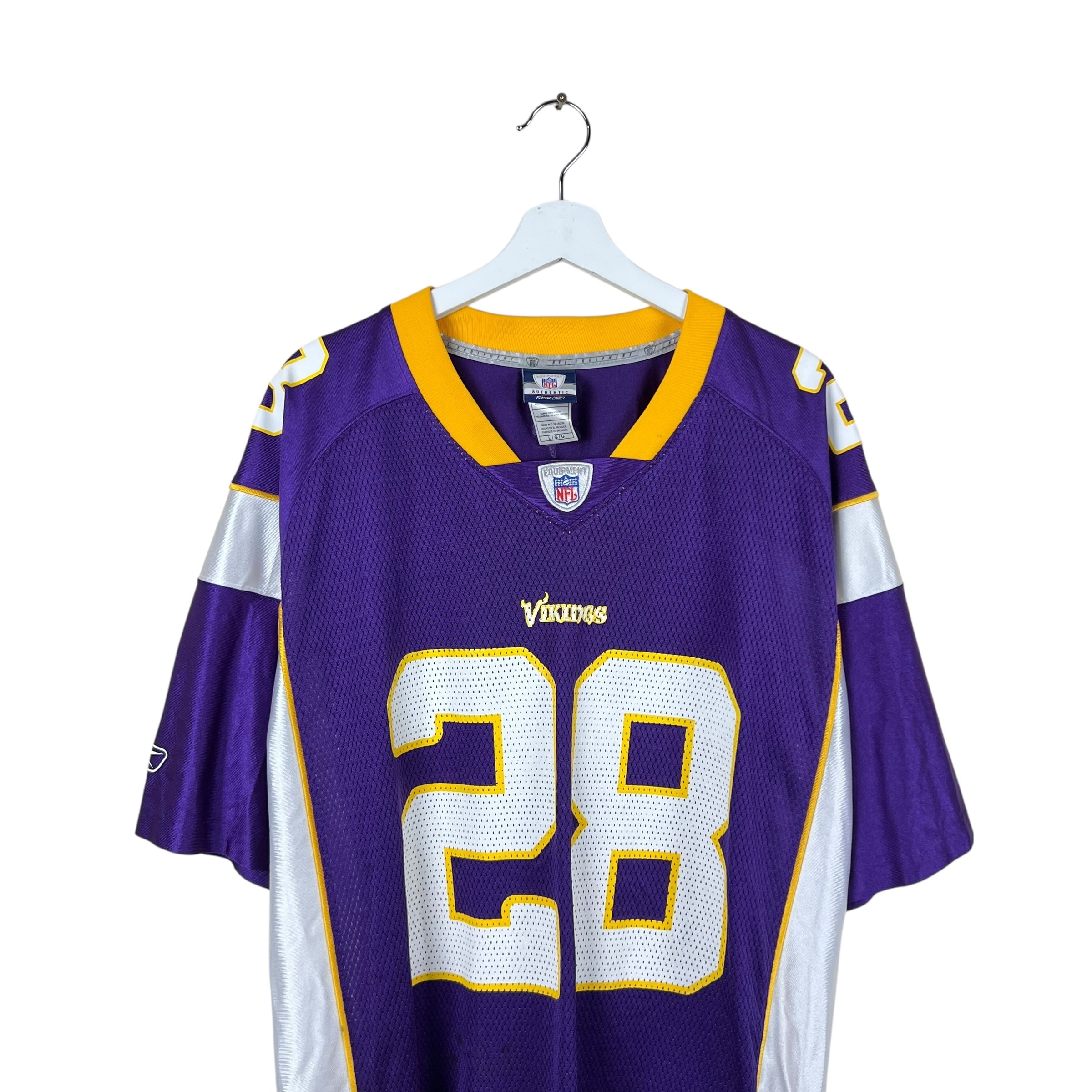 2004 Reebok NFL Minnesota Vikings Adrian Peterson Away Jersey