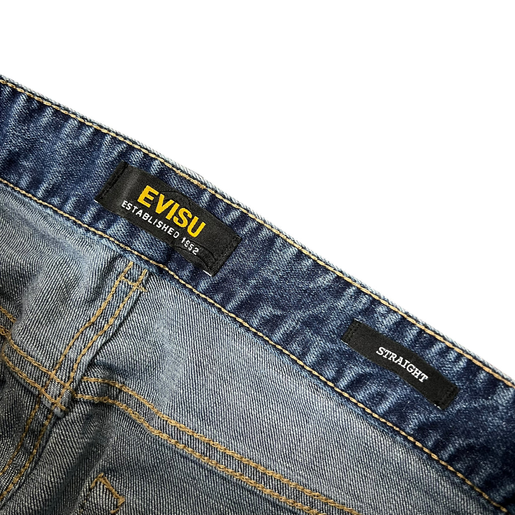 Evisu Straight Fit Jeans Dark Indigo