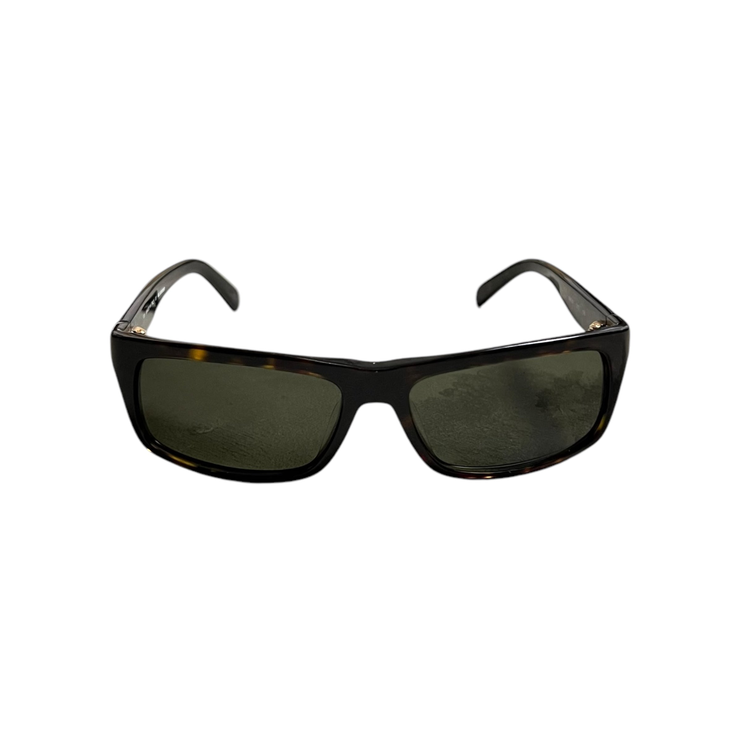 Jil Sander Striped Brown Sunglasses