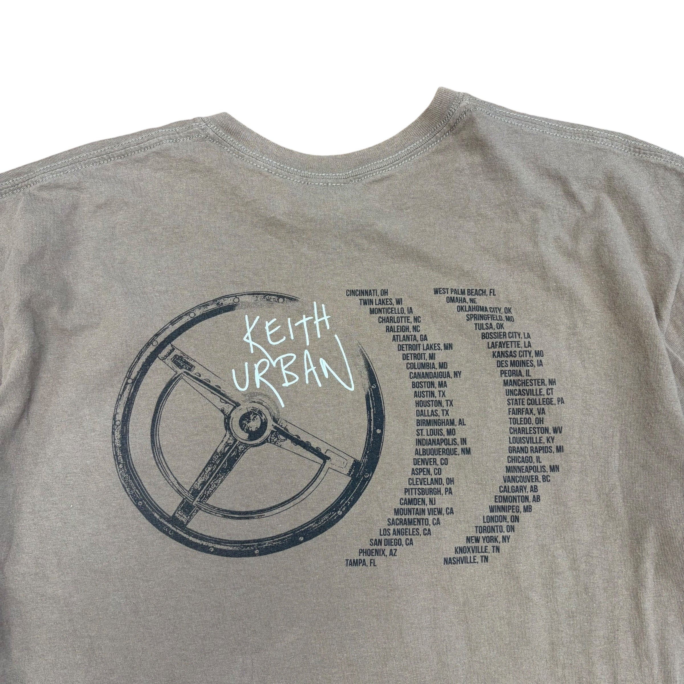 2013 Keith Urban Fuse Country Album Tour Tee Brown