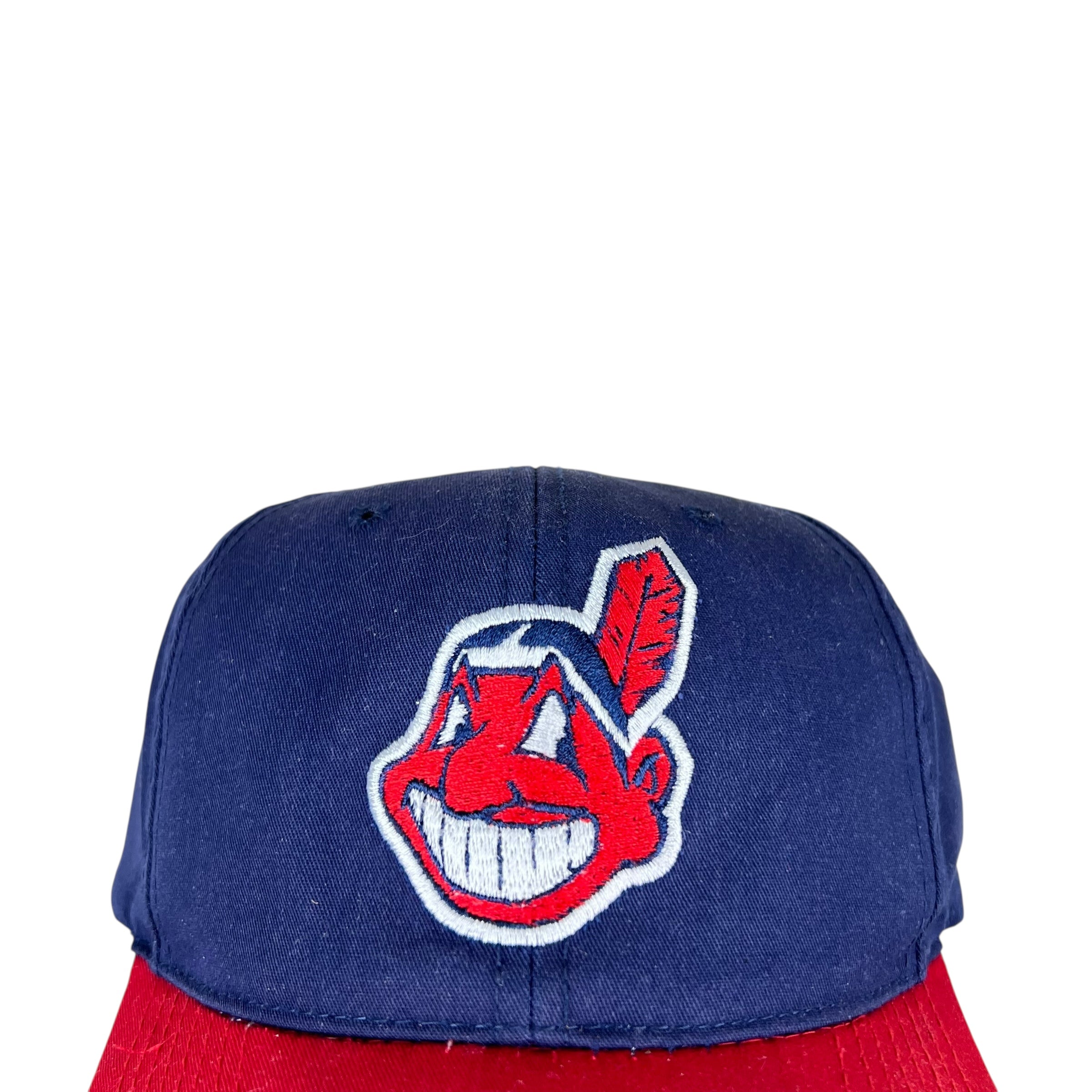Vintage G-Cap MLB Cleveland Indians Big Logo SnapBack Navy