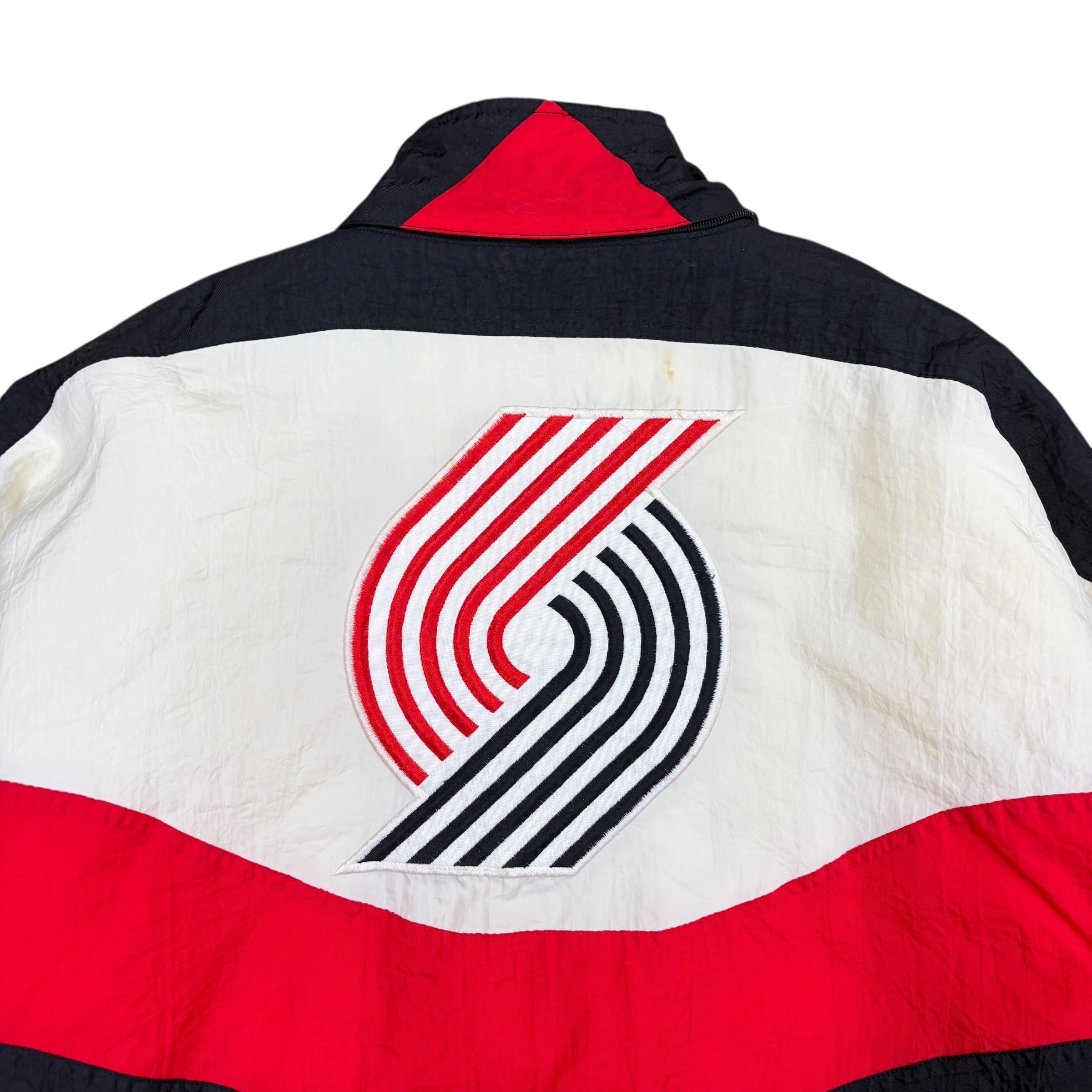 Vintage Apex One NBA Portland Trailblazers Stripe Jacket