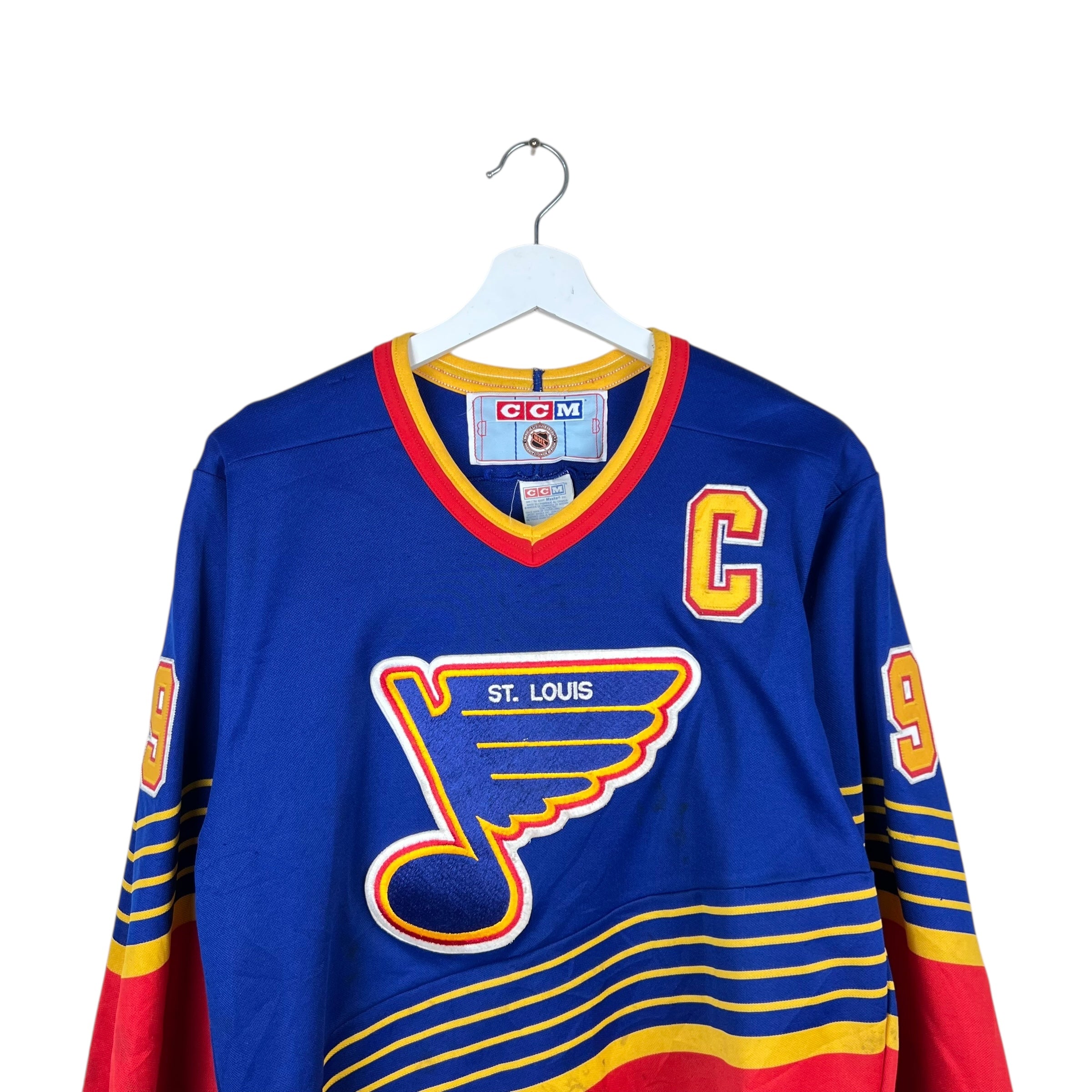 Vintage CCM NHL St. Louis Blues Wayne Gretzky Away Jersey