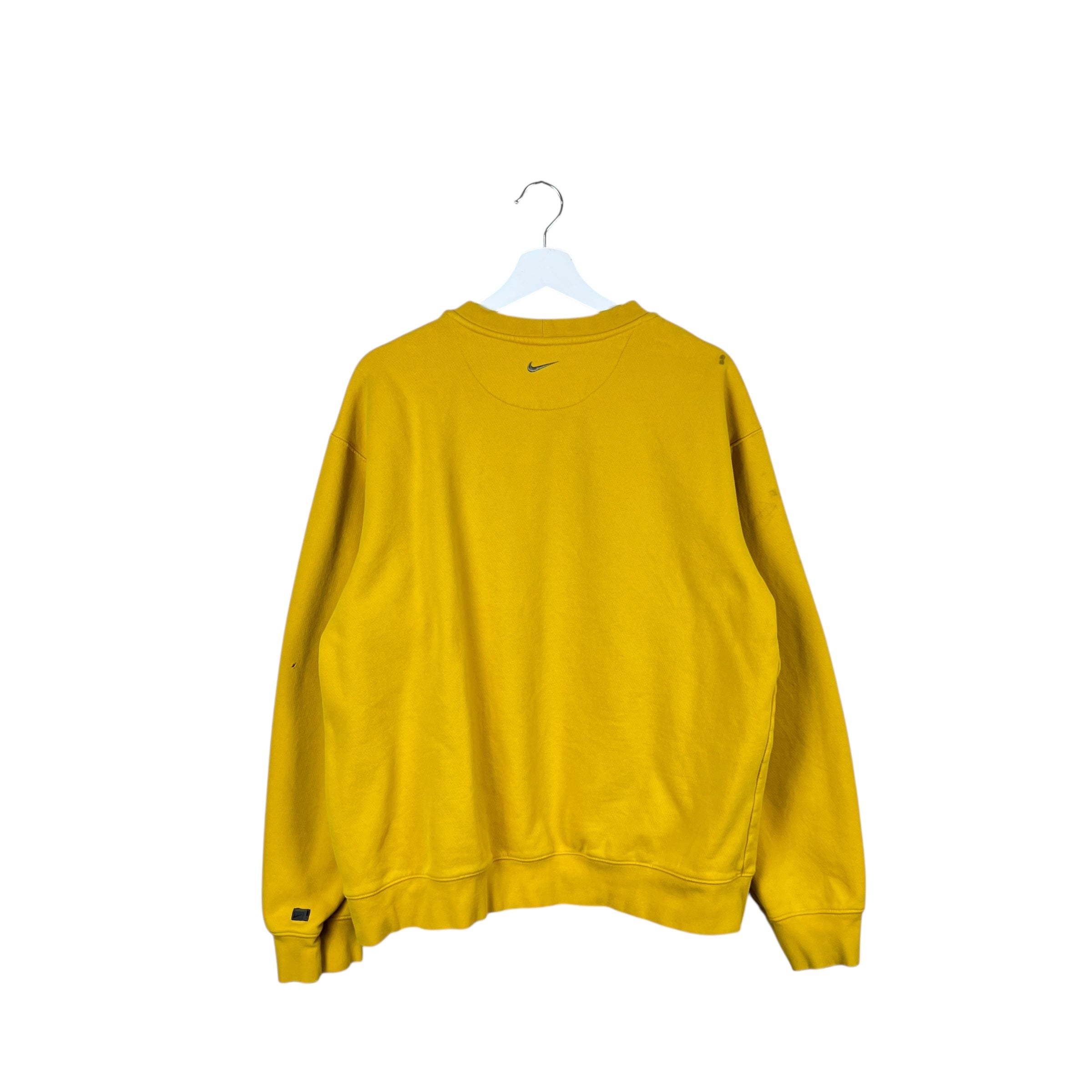 Vintage Y2K Nike Spellout Crewneck Banana Yellow