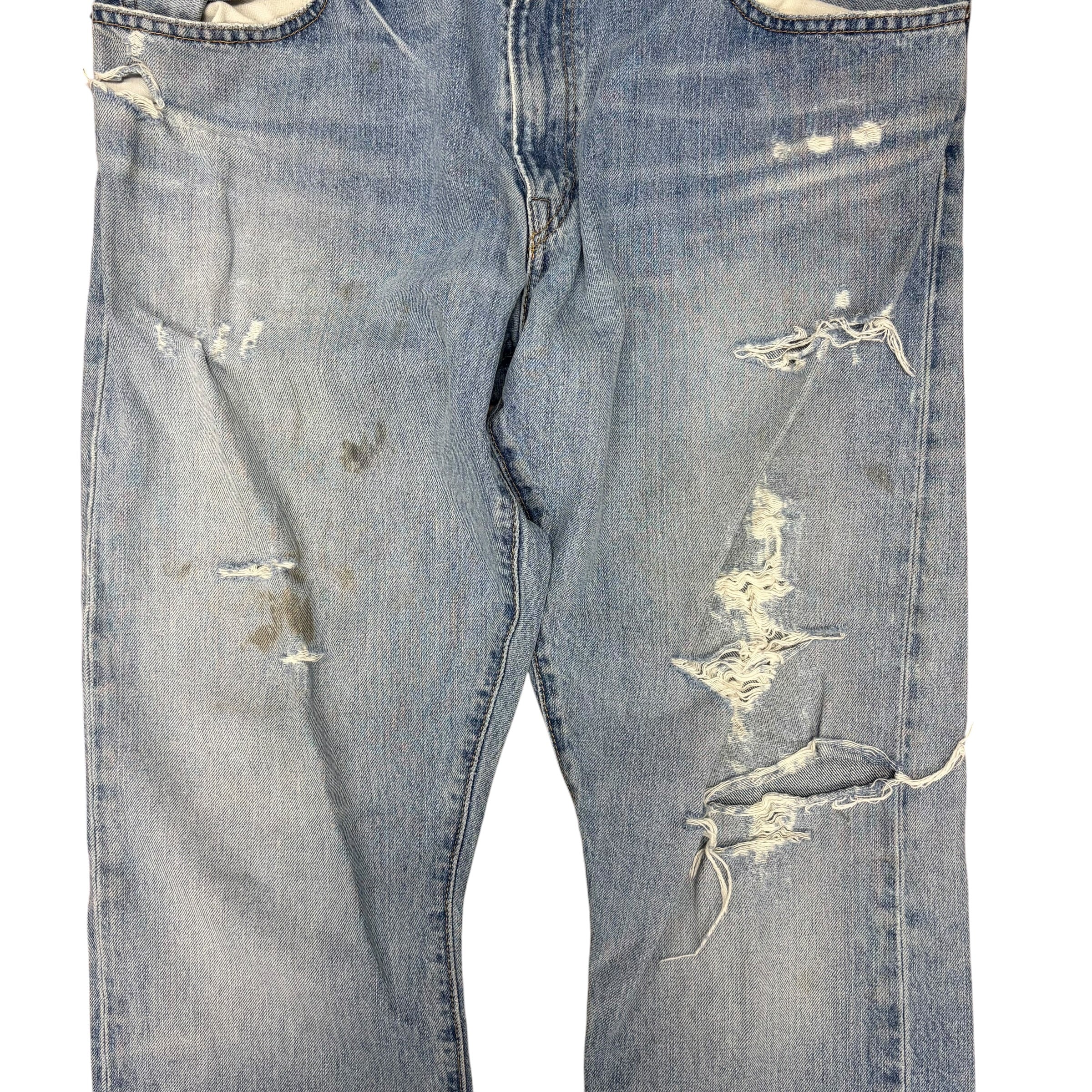 Vintage Polo Ralph Lauren Distressed Jeans Light Wash