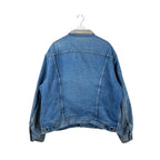 Vintage Lee Stormrider Blanket Lined Denim Jacket Mid Wash