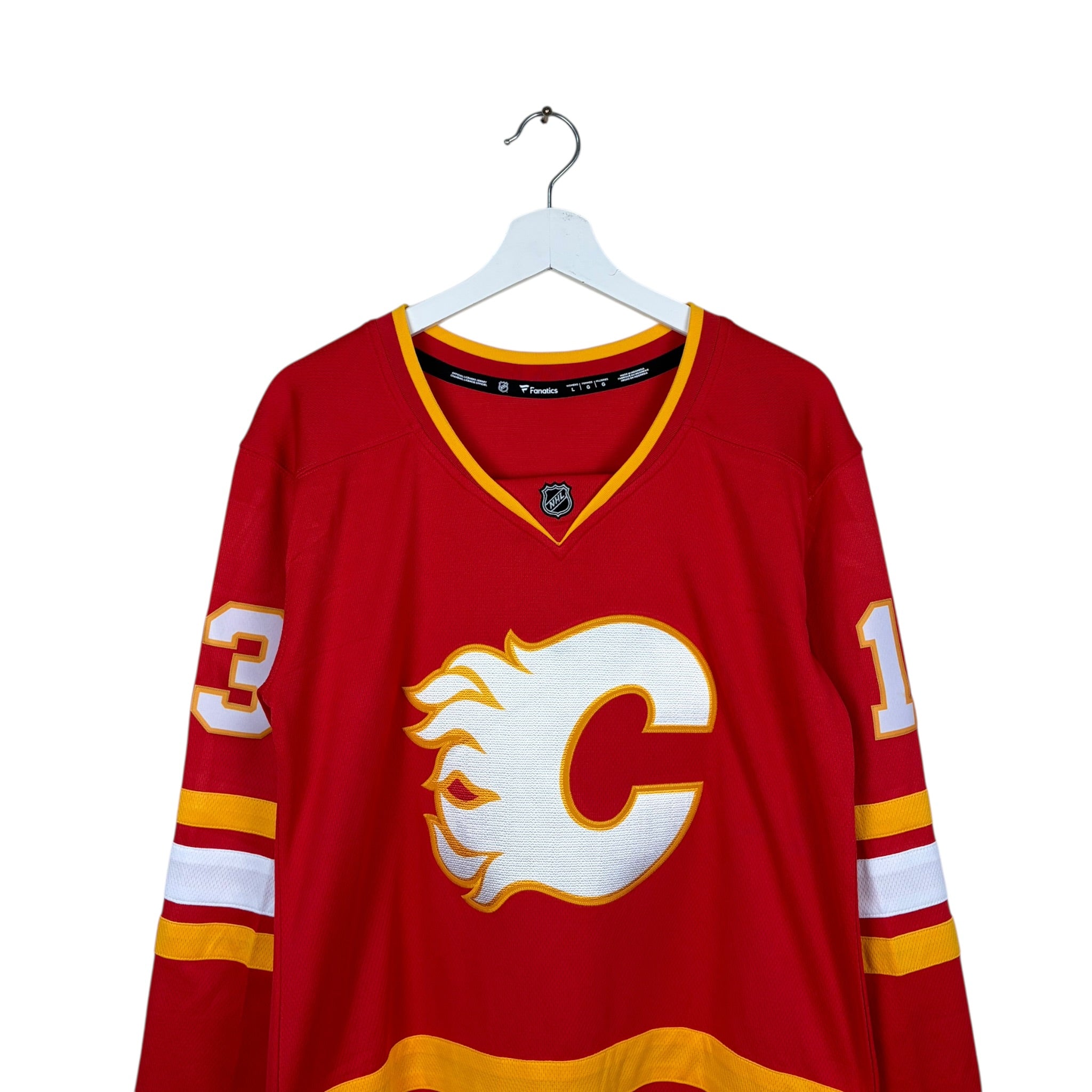 Vintage Fanatics Women’s NHL Calgary Flames Johnny Gaudreau Away Jersey