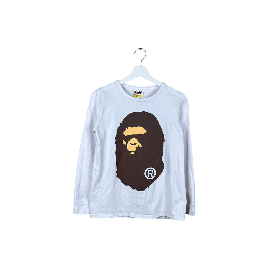 BAPE Women’s Big Ape Head Longsleeve White