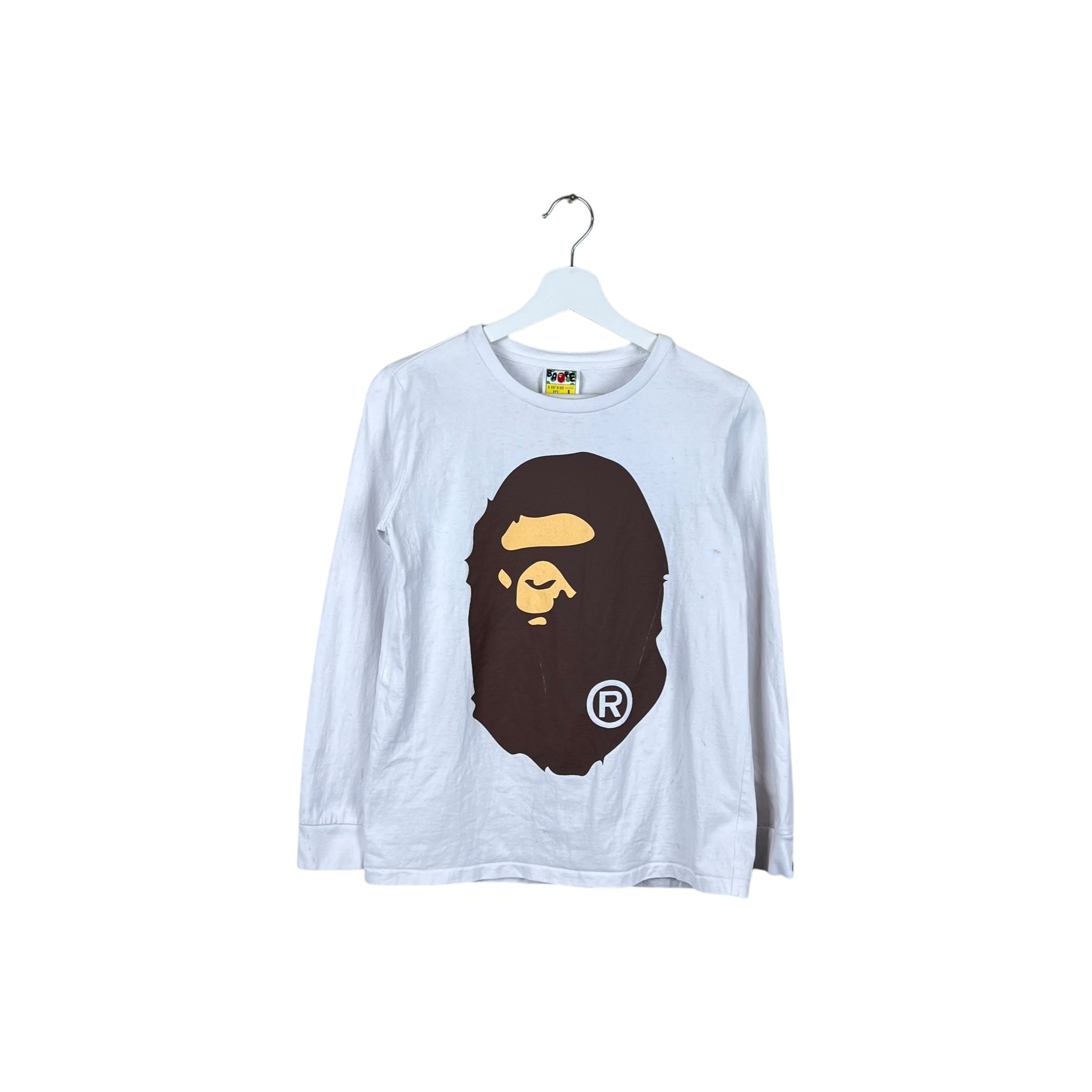 BAPE Women’s Big Ape Head Longsleeve White