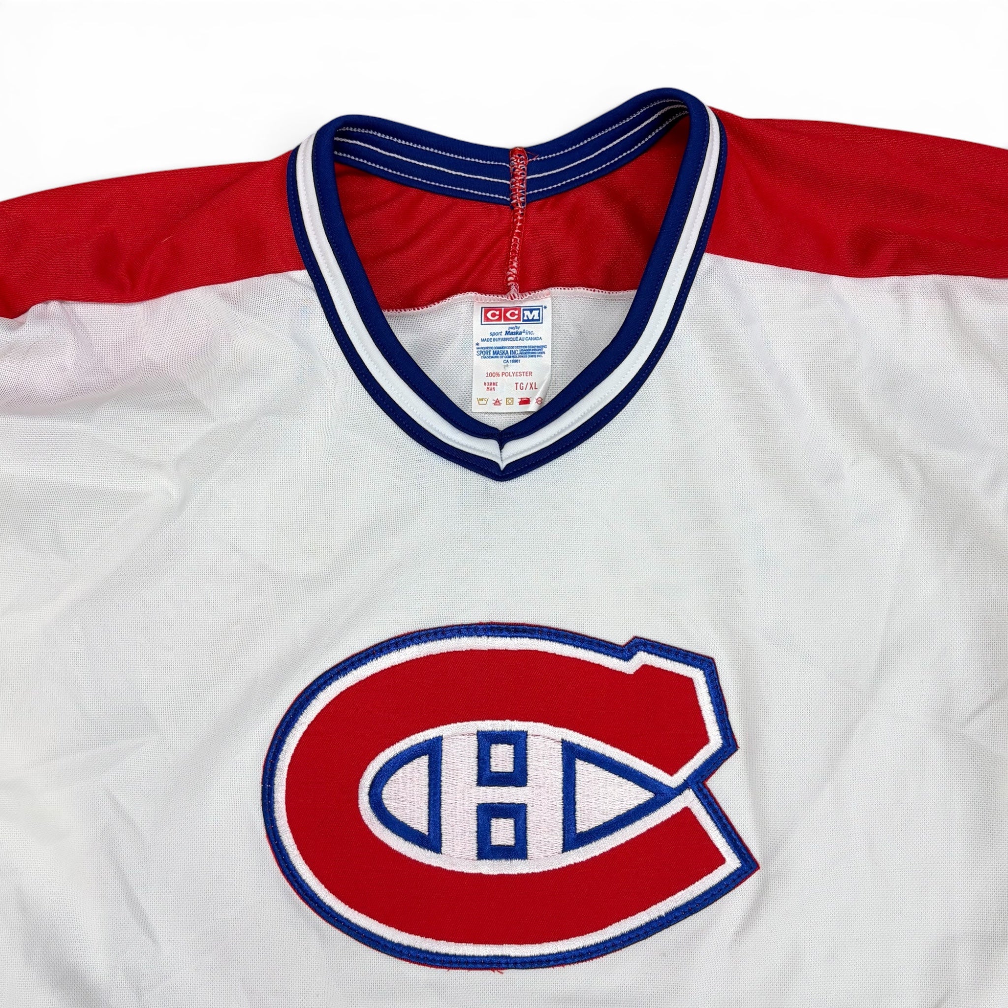 Vintage CCM By Maska NHL Montreal Canadiens Blank Home Jersey