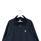 Vintage John Deere Durable Tough Workwear Jacket Black