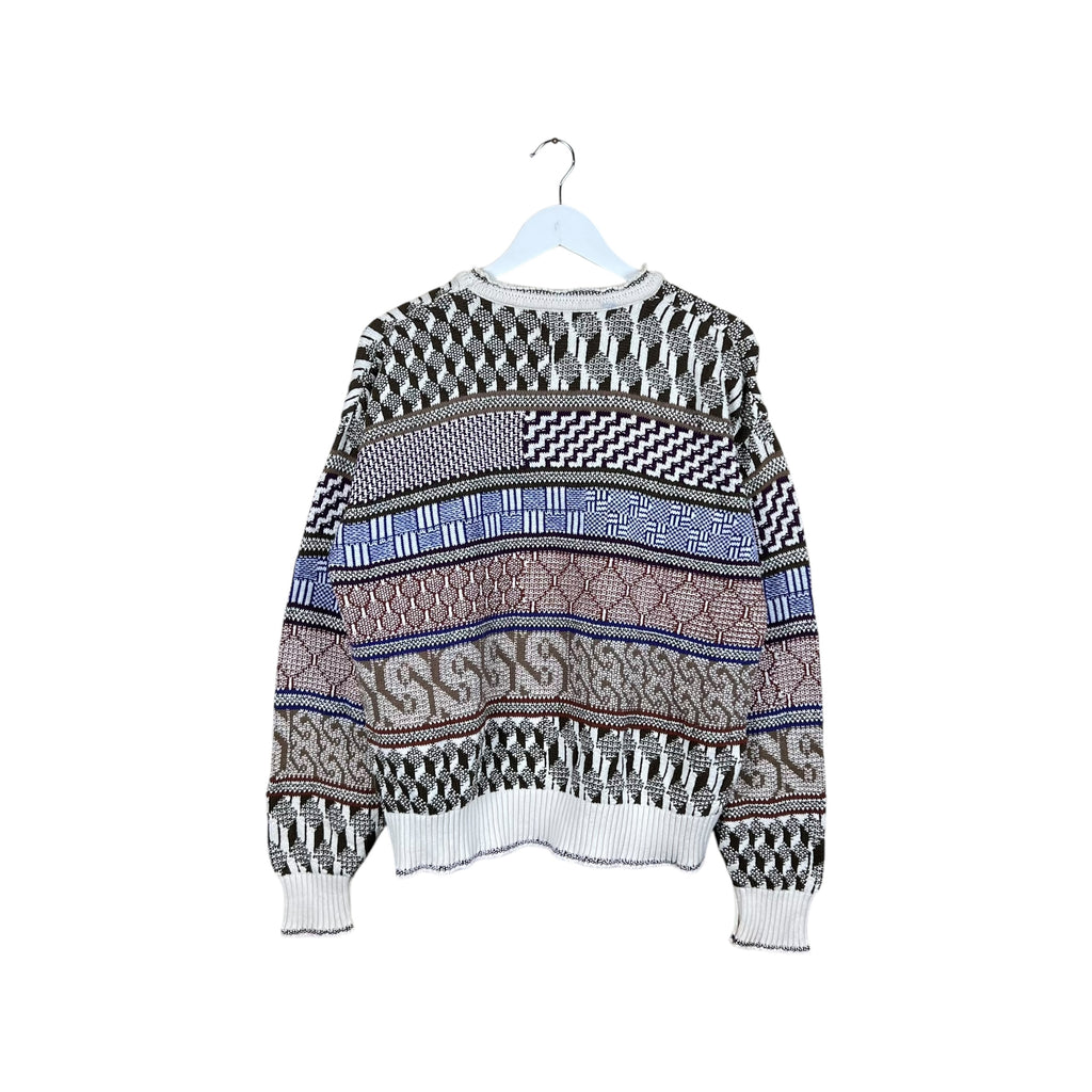 Vintage Colours By Alexander Julian Multi Pattern Stripe Knit