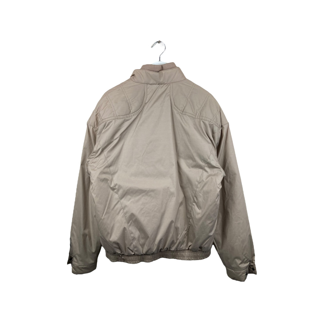 Vintage 80s ID Double Layered Bomber Jacket Tan