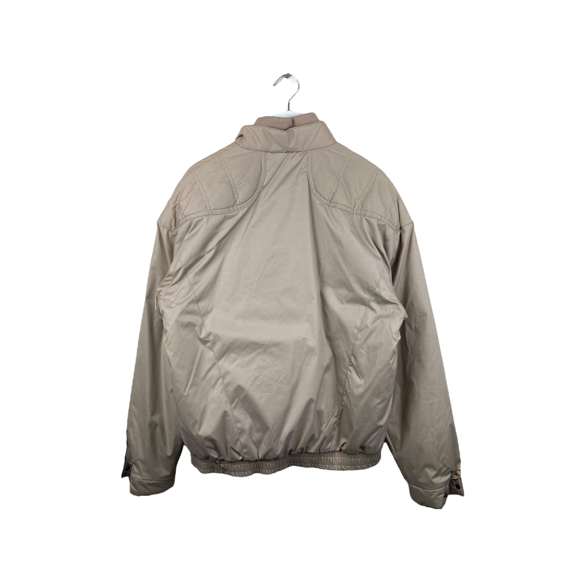 Vintage 80s ID Double Layered Bomber Jacket Tan