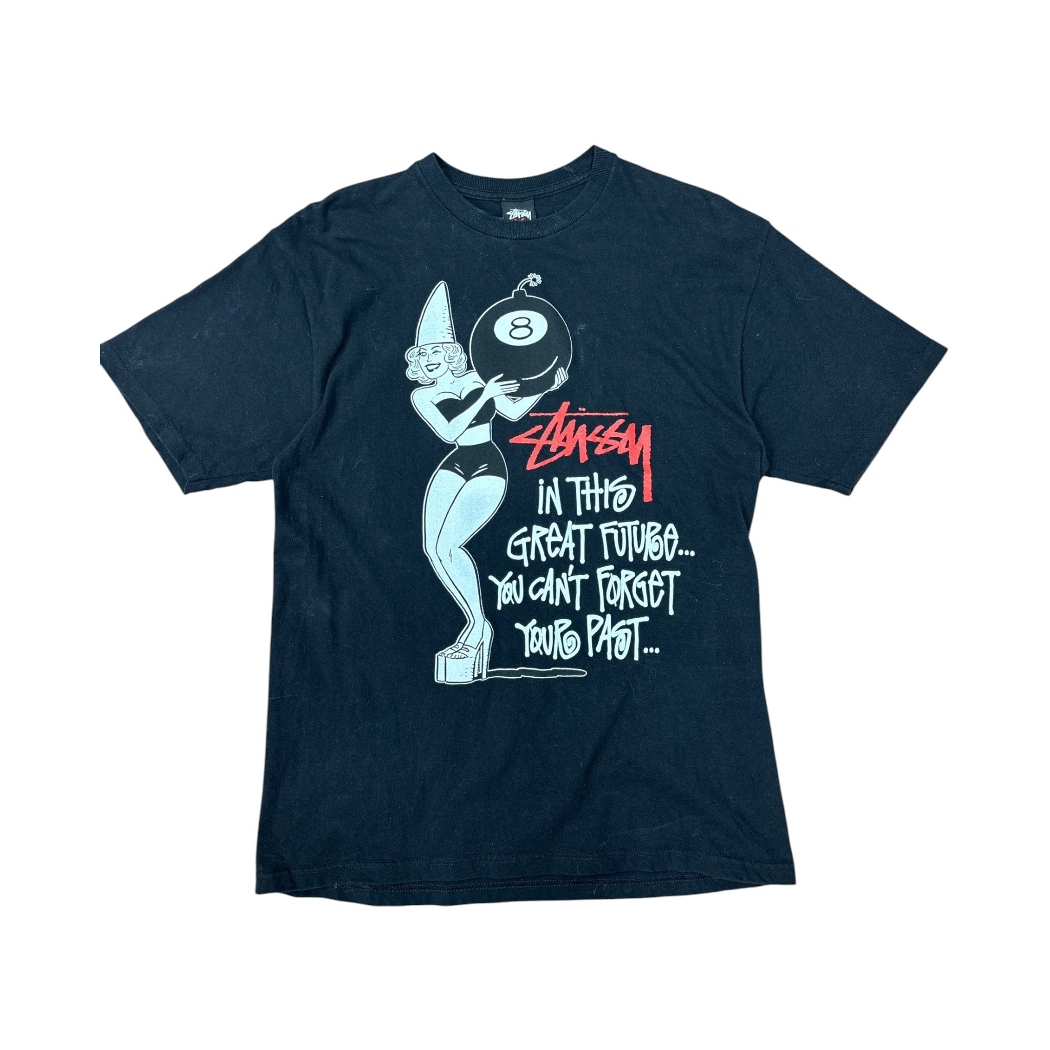 Stussy 8-Ball Future & Past Tee Black