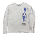 Stussy Worldwide International Longsleeve Grey