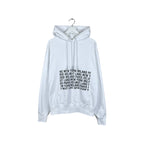Helmut Lang Box Logo Hoodie White