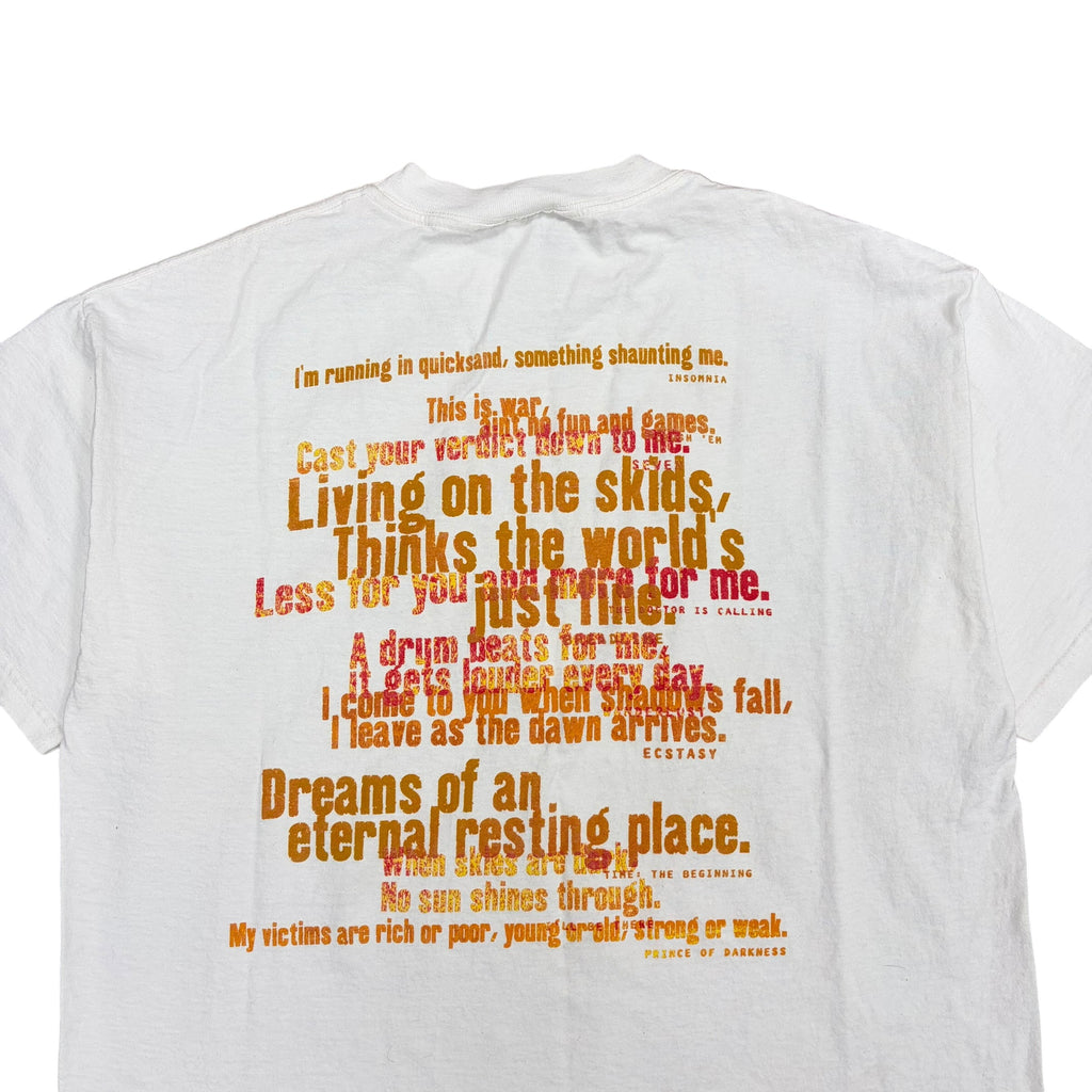 1999 Megadeth “Risk” Album Tee White
